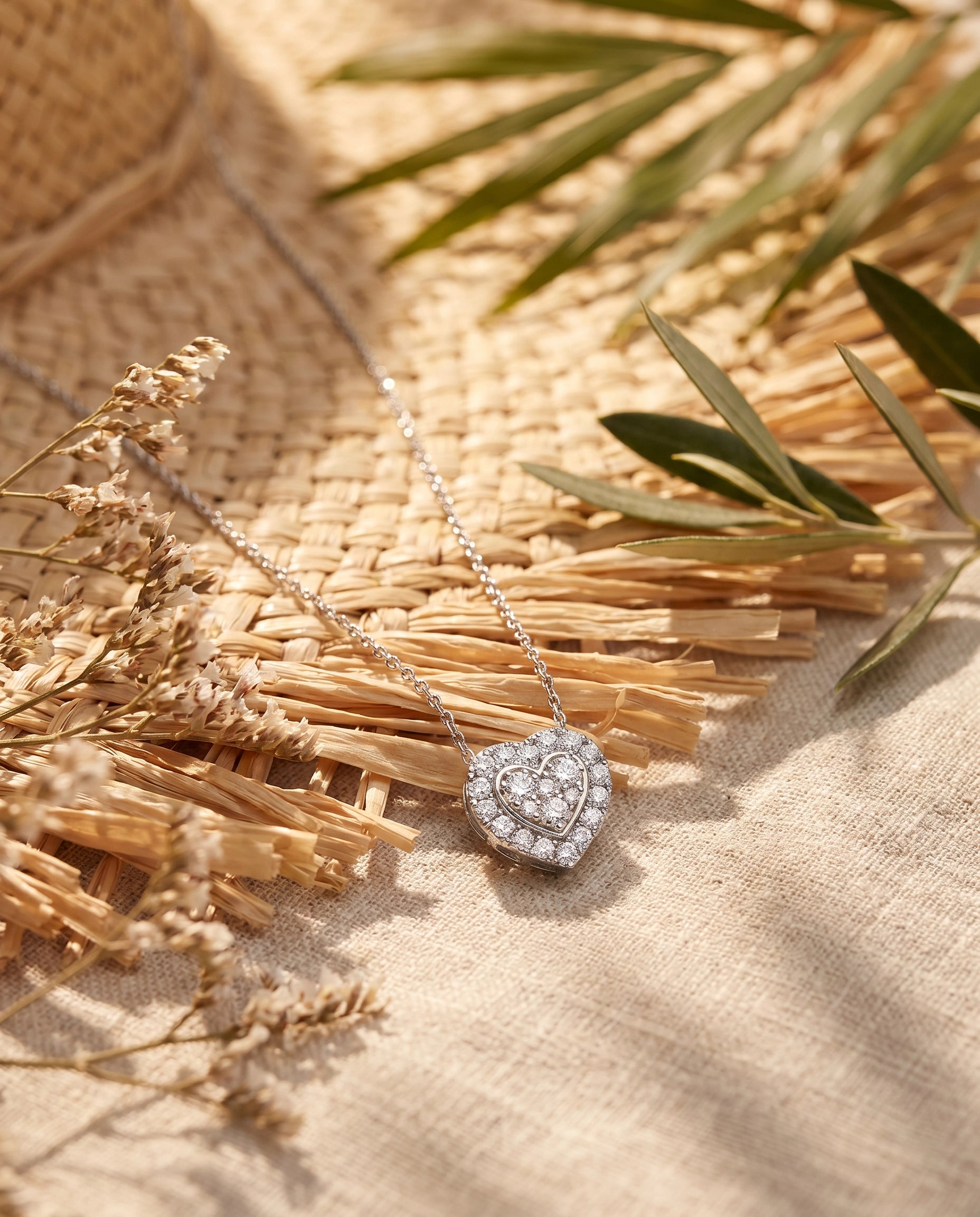 0,39 Karat Tasarım Pırlanta Kolye, F Renk SI - Venta Jewelry
