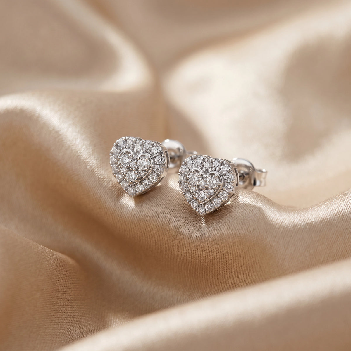 0,81 Karat Tasarım Pırlanta Küpe, F Renk SI - Venta Jewelry
