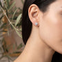 0,81 Karat Tasarım Pırlanta Küpe, F Renk SI - Venta Jewelry