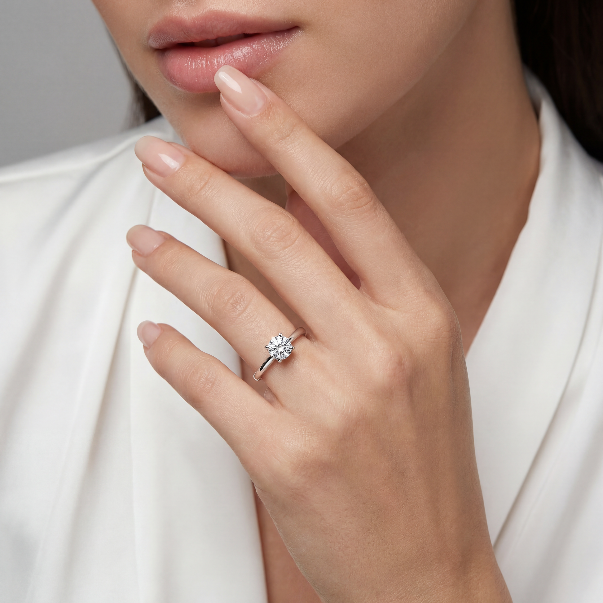 Hrd Sertifikalı 0,70 Karat E Renk Tektaş Pırlanta Yüzük - Venta Jewelry