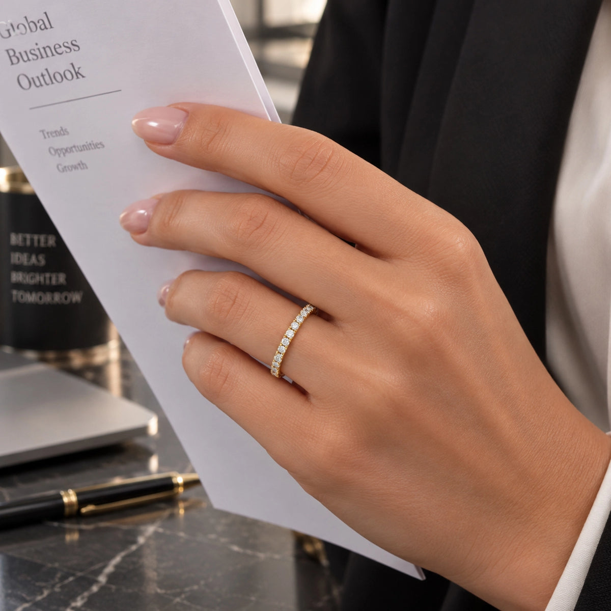 1.51 Carat Full Eternity Diamond Ring "Nüra"
