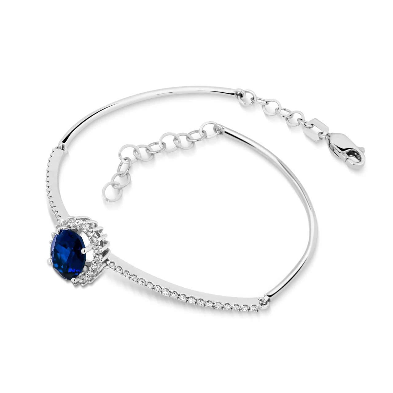 3,14 Karat Pırlantalı Safir Bileklik - Venta Jewelry