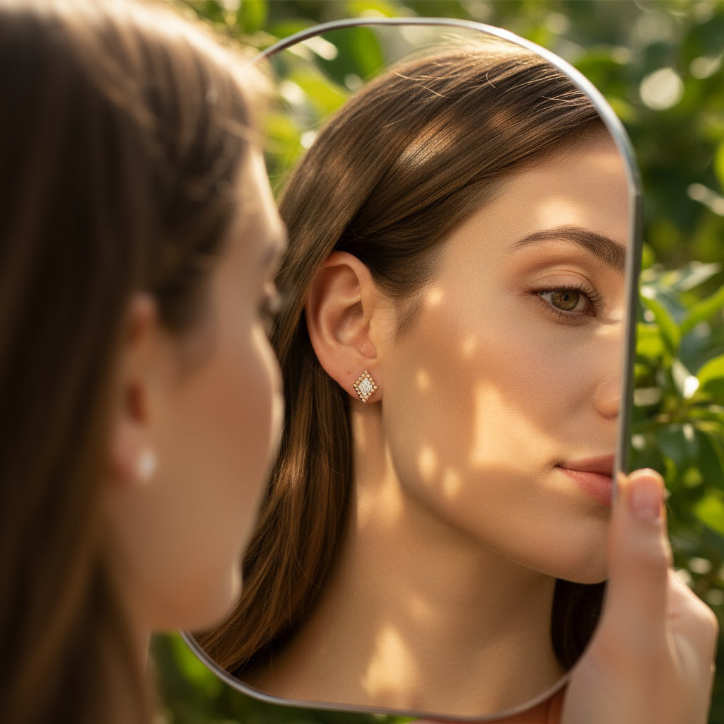 0,19 Karat Pırlanta Küpe "Rana"