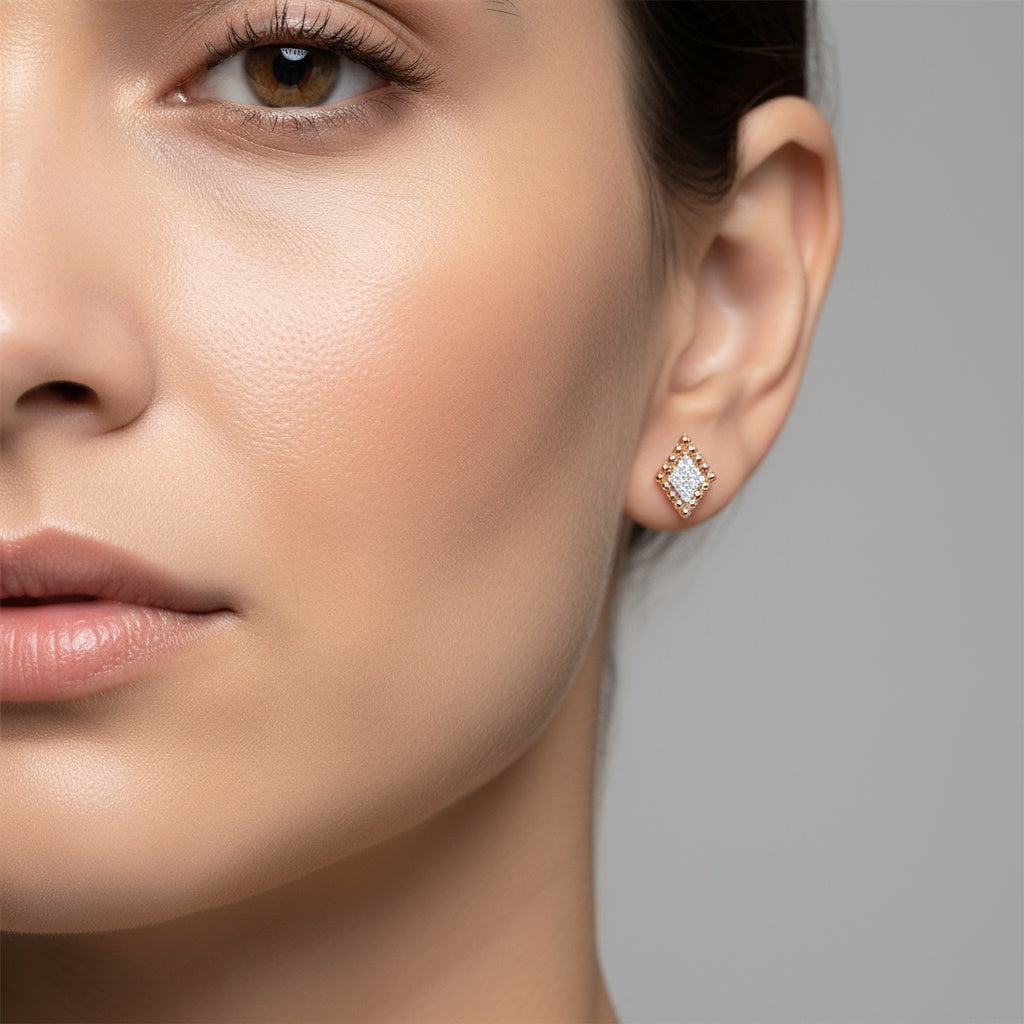 0,19 Karat Pırlanta Küpe "Rana"