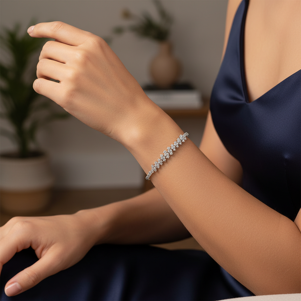 0,98 Karat Tasarım Pırlanta Bileklik