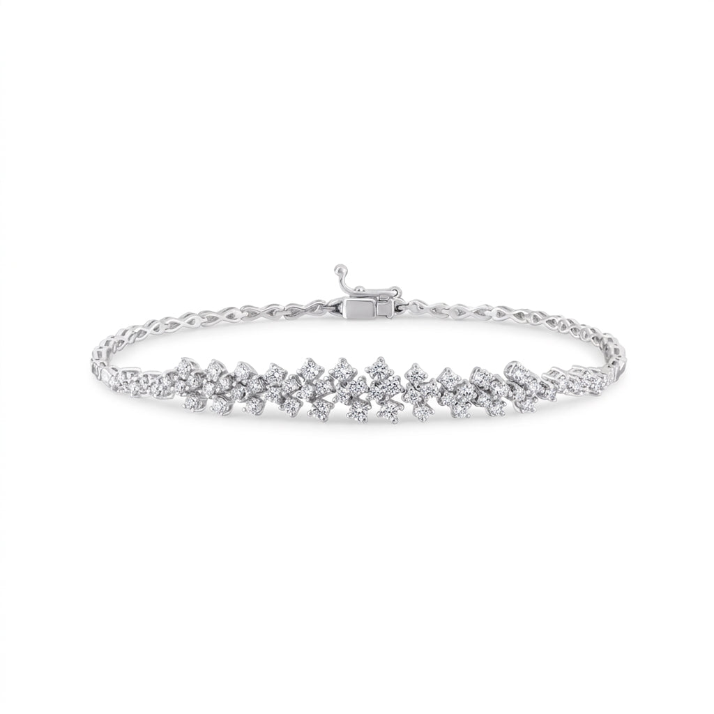 1,18 Karat Tasarım Pırlanta Bileklik, F Renk SI - Venta Jewelry