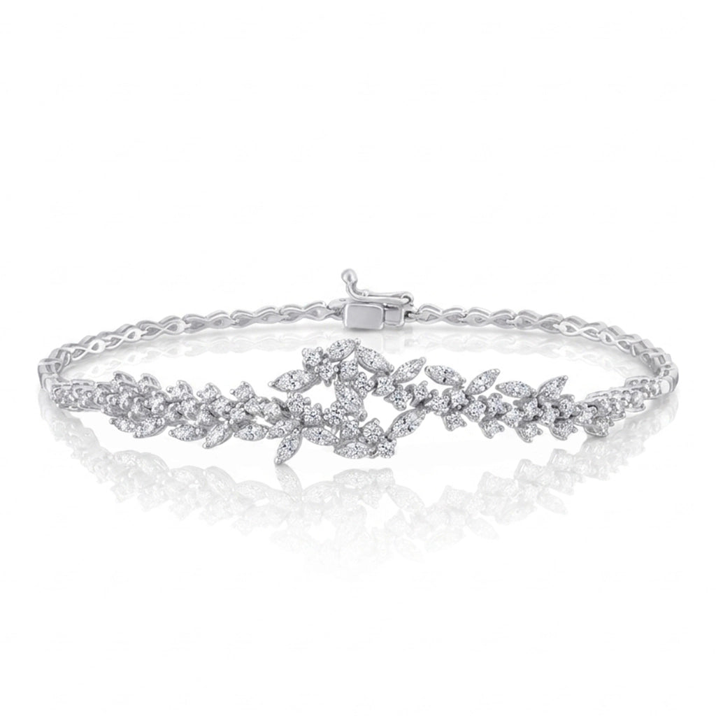 1,00 Karat Tasarım Pırlanta Bileklik, F Renk SI - Venta Jewelry
