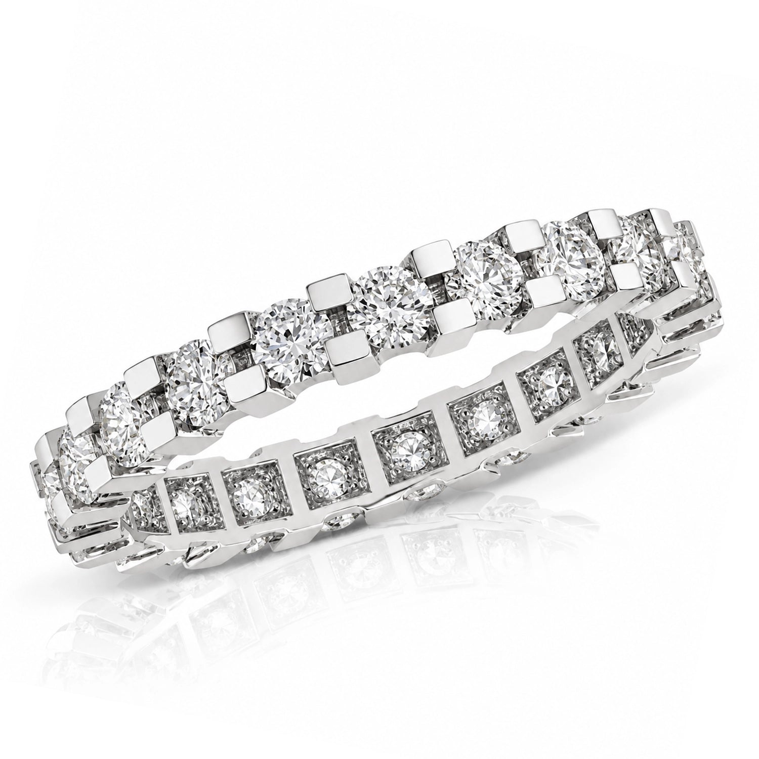 1.39 Carat Full Eternity Diamond Ring "Solin"