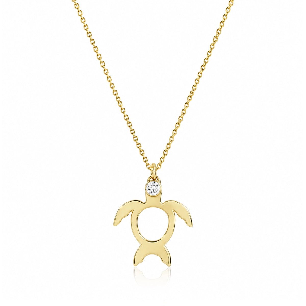 0.01 Carat Diamond Necklace "Turtle"
