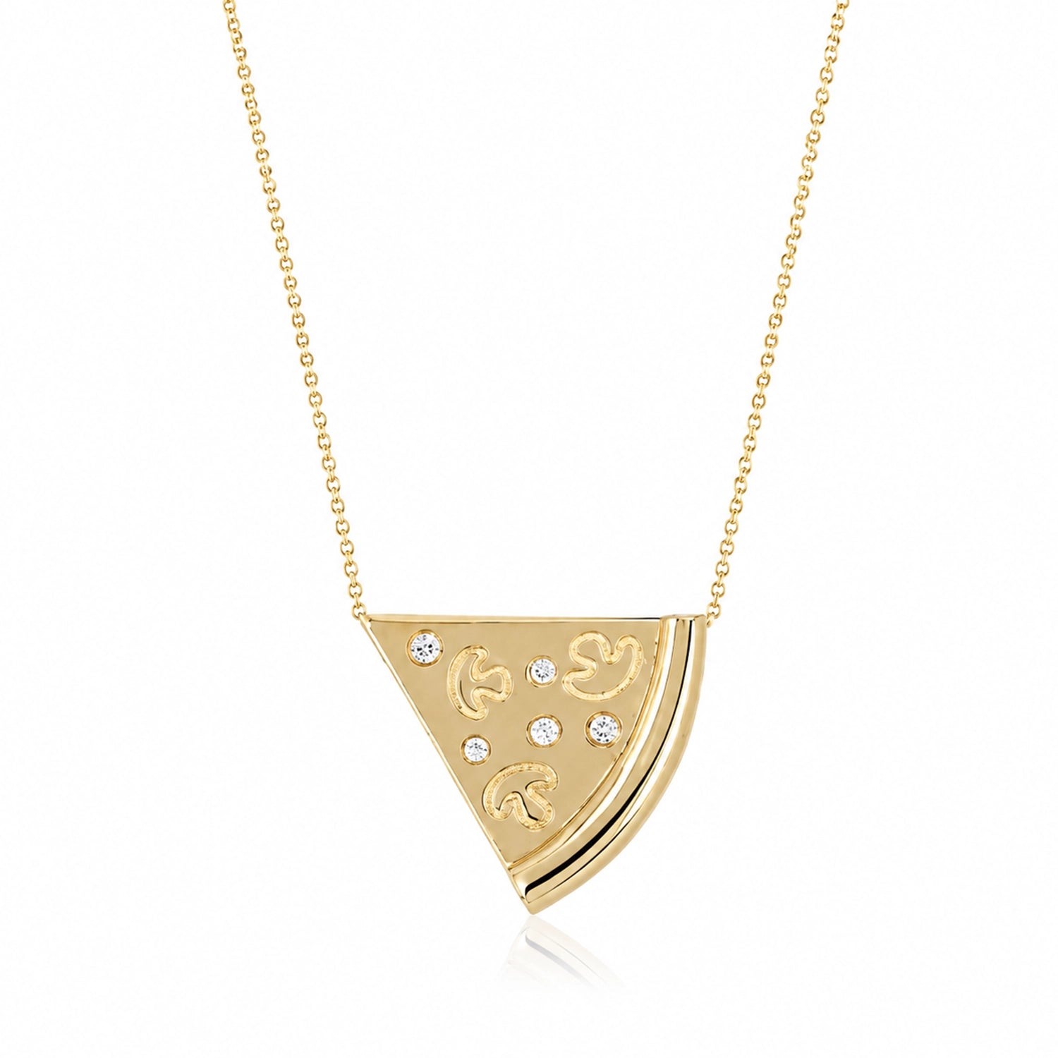 0.03 Carat Diamond Necklace "Pizza"