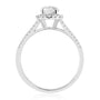 HRD Sertifikalı 0,97 Karat Kolu Taşlı Tektaş Pırlanta Yüzük, F Renk VS2 - Venta Jewelry