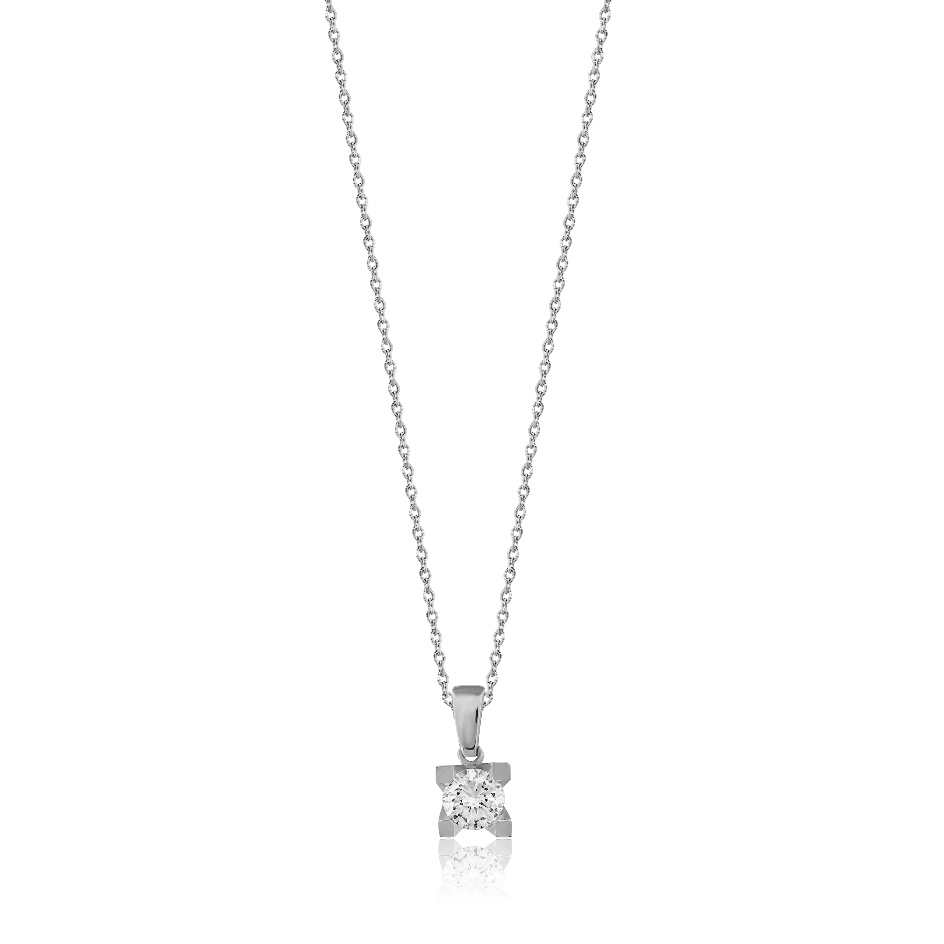 0,32 Karat Pırlanta Tektaş Kolye