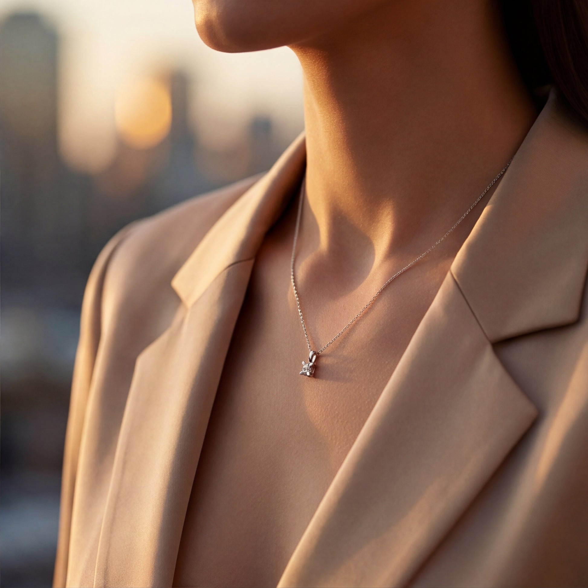 0,40 Karat Pırlanta Tektaş Kolye