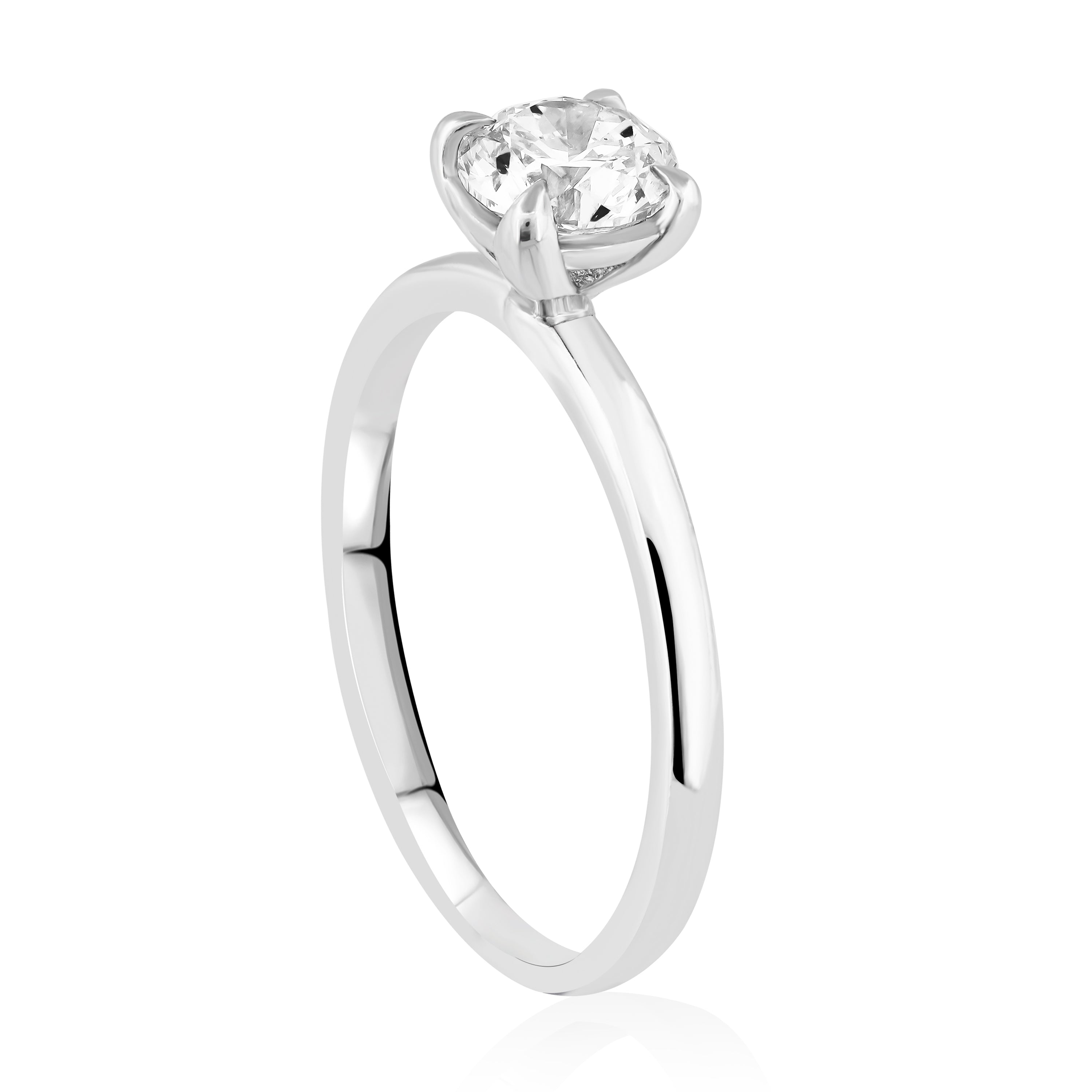 Hrd Sertifikalı 0,40 Karat F Renk Tektaş Pırlanta Yüzük