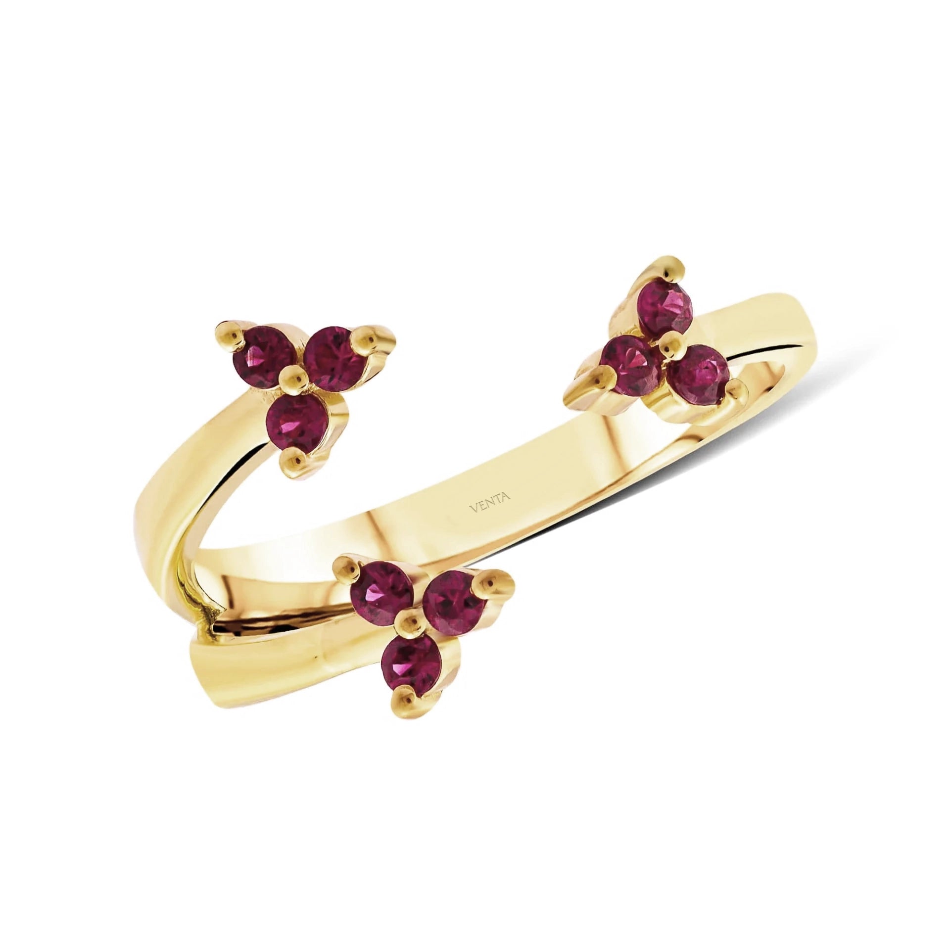 0,25 Karat Yakut Yüzük, F Renk SI - Venta Jewelry