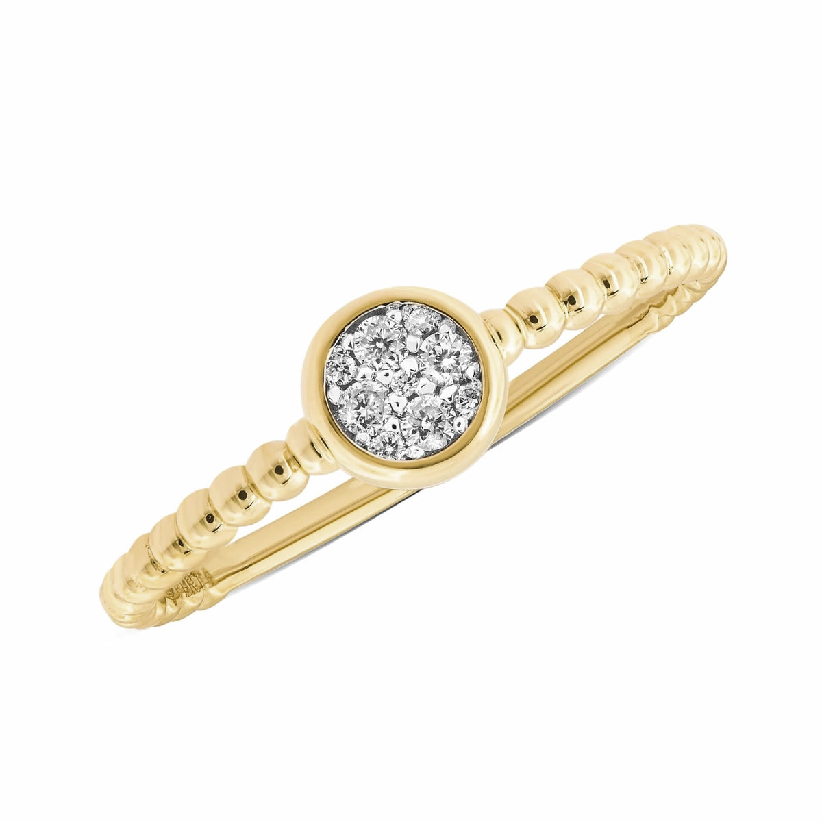 0,08 Karat Pırlanta Yüzük, F Renk SI - Venta Jewelry
