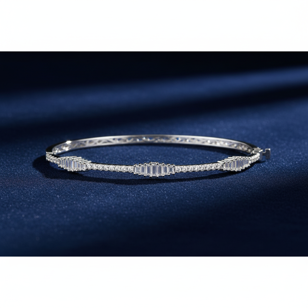 1,24 Karat Baget Pırlanta Bileklik