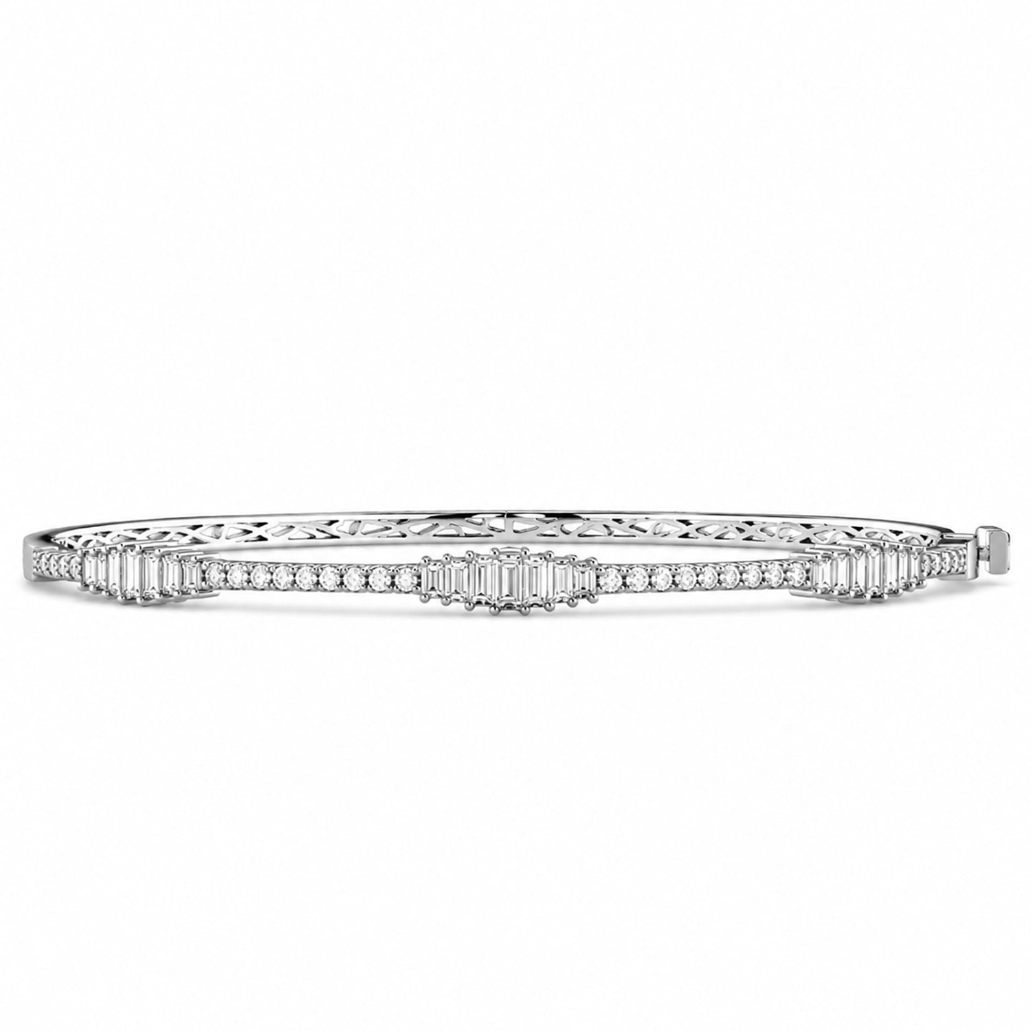 1.24 Carat Baguette Diamond Bracelet
