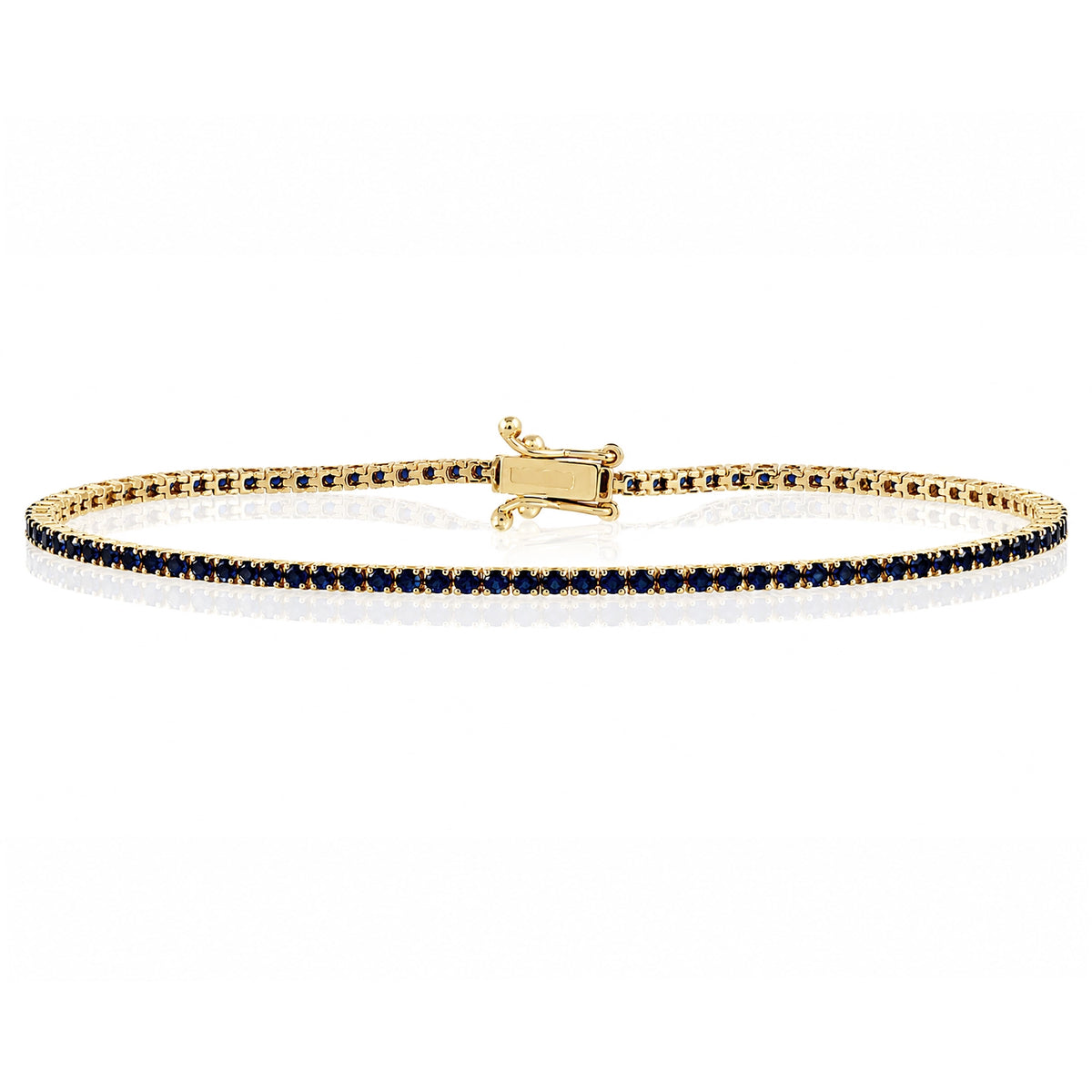 3.14 Carat Diamond and Sapphire Bracelet
