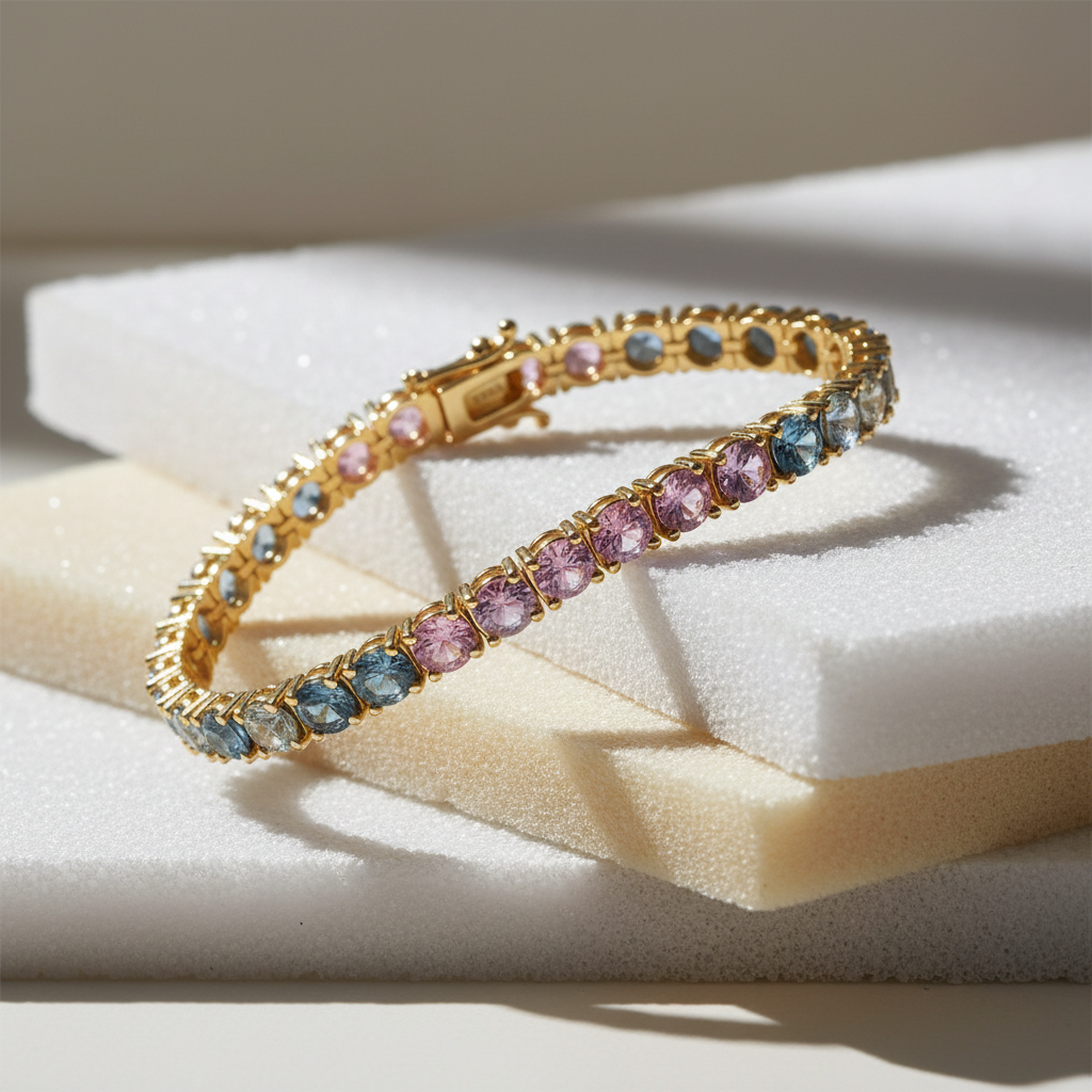 10,59 Karat Renkli Taşlı Bileklik "Rainbow"