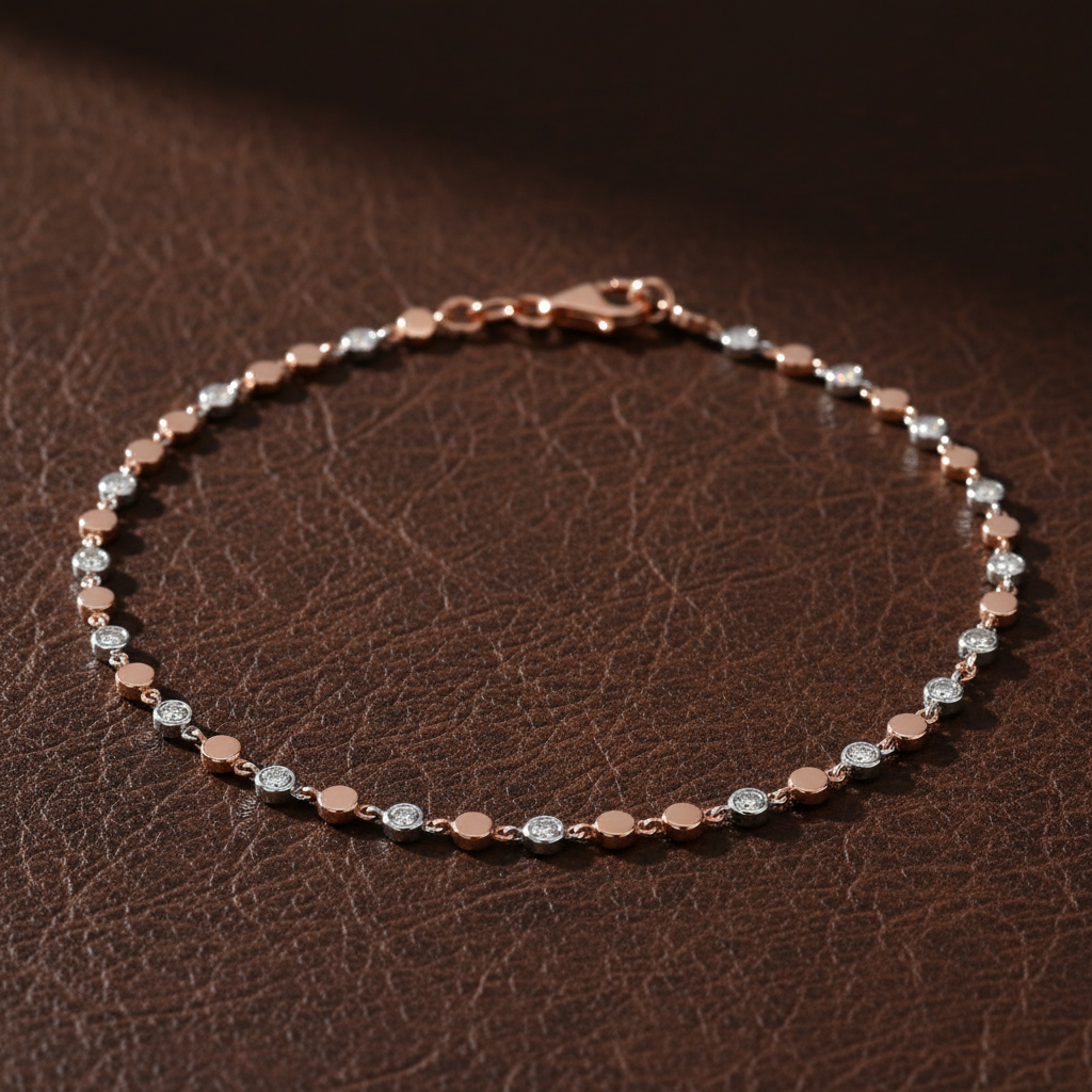 0,38 Karat Pırlanta Bileklik "Yuvarlak"