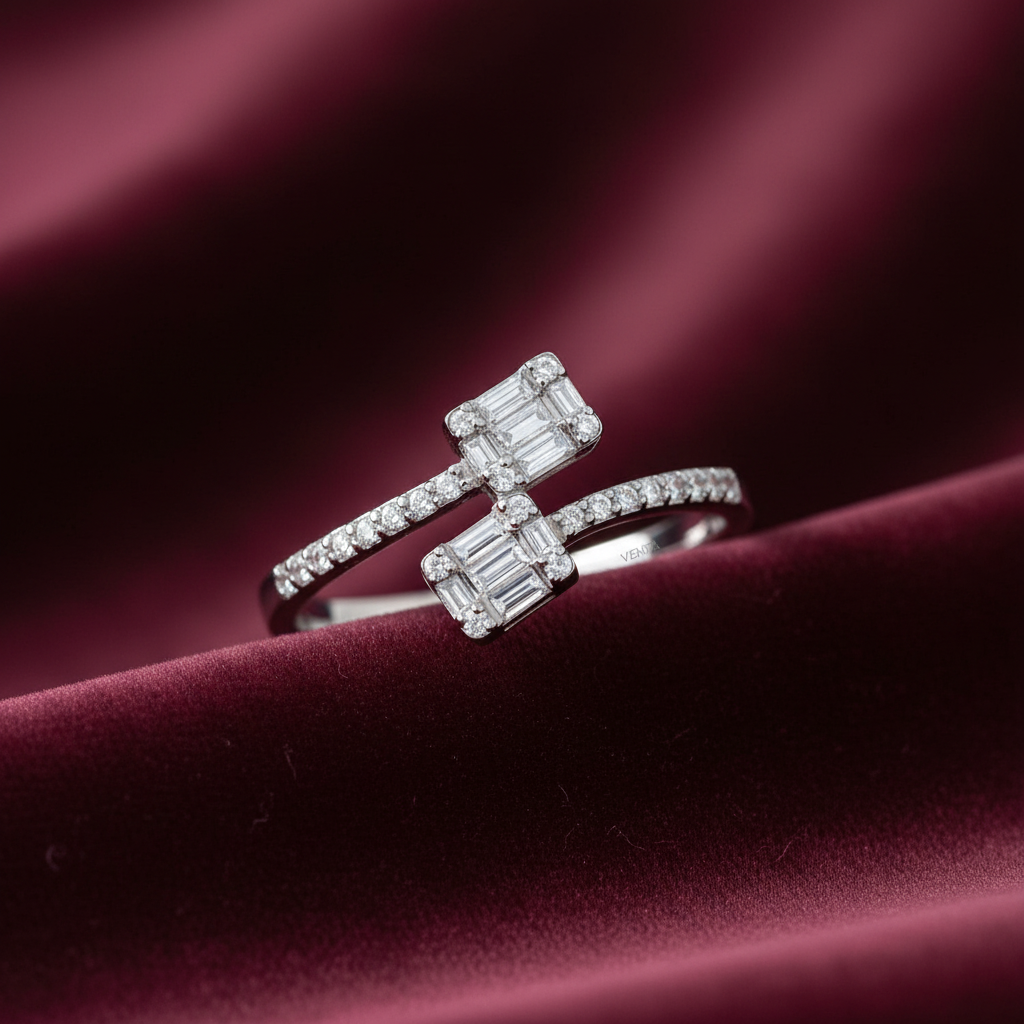 0,26 Tasarım Baget Pırlanta Yüzük