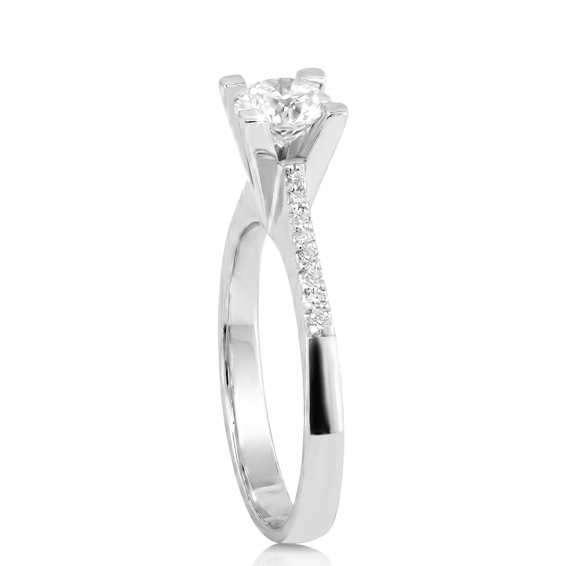 HRD Certified 0.85 Carat Oval Solitaire Diamond Ring