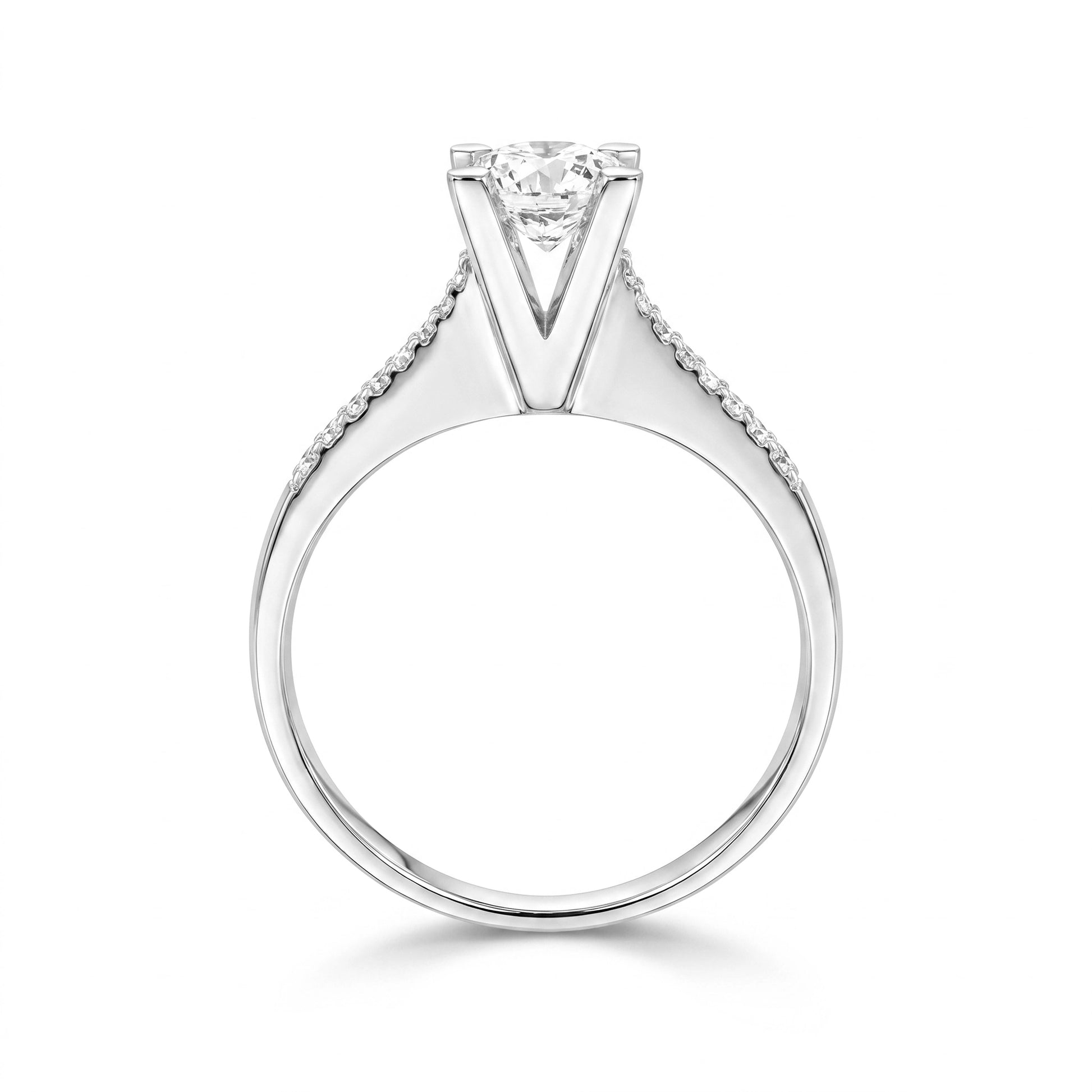 HRD Certified 0.85 Carat Oval Solitaire Diamond Ring