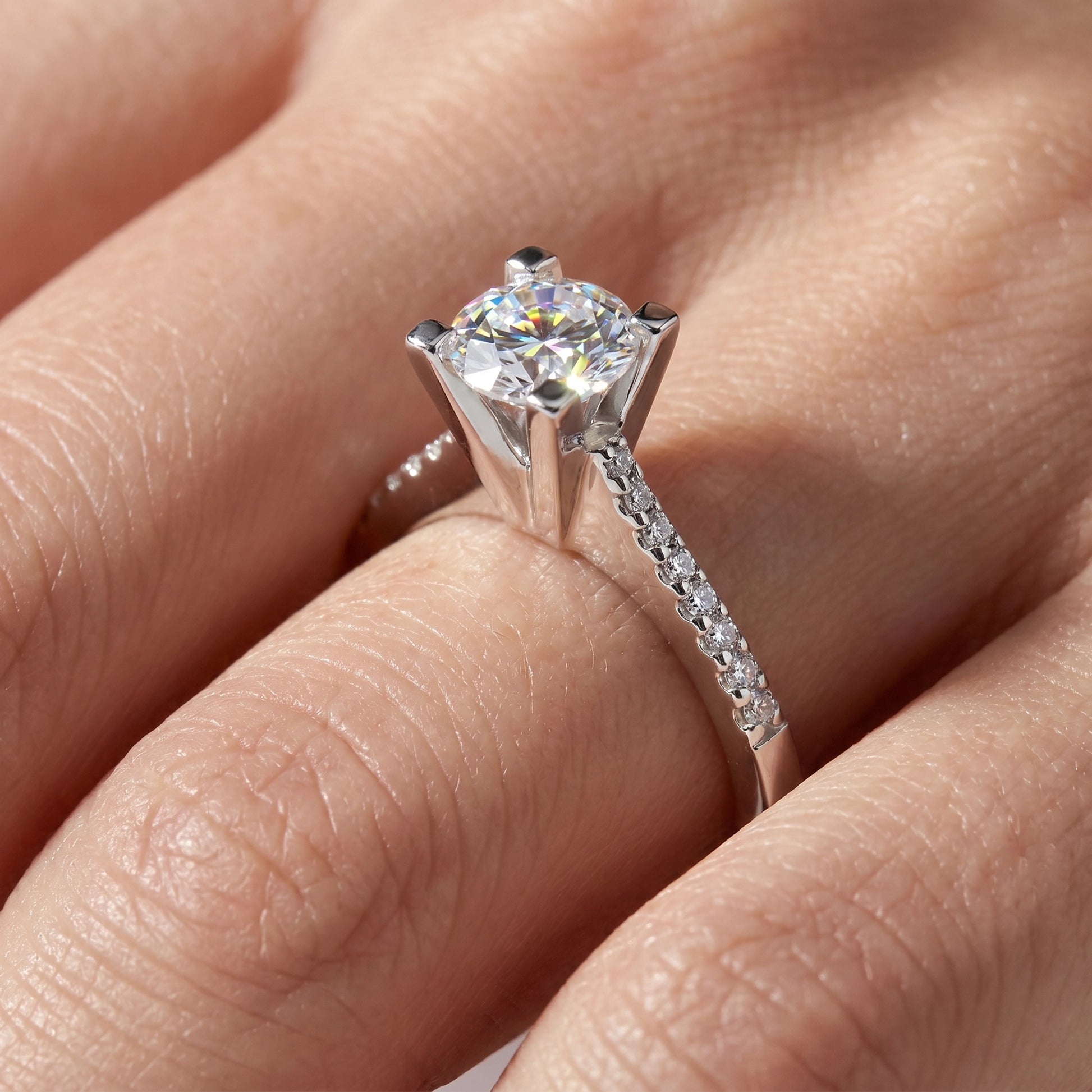 HRD Certified 0.85 Carat Oval Solitaire Diamond Ring