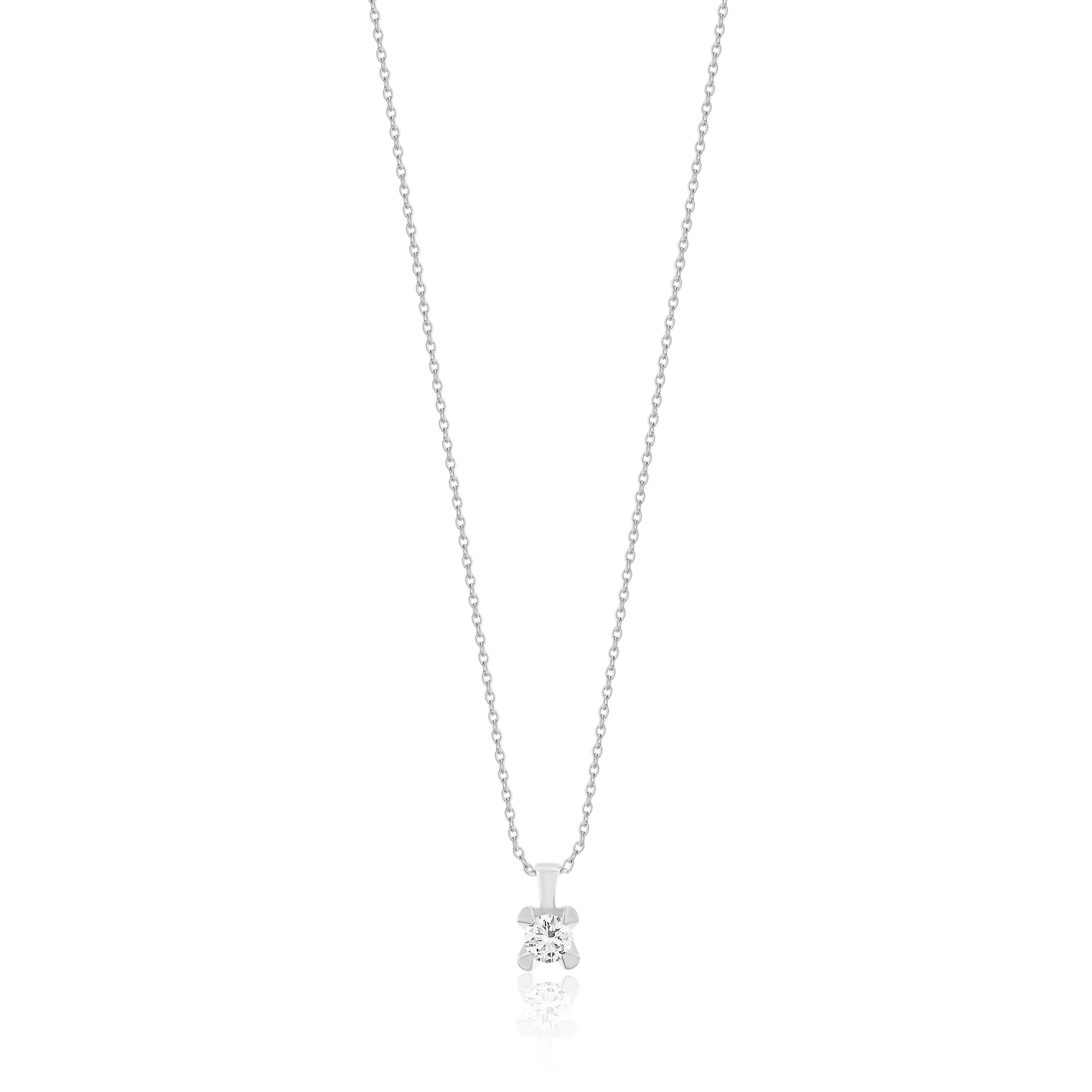 0,20 Karat Pırlanta Tektaş Kolye