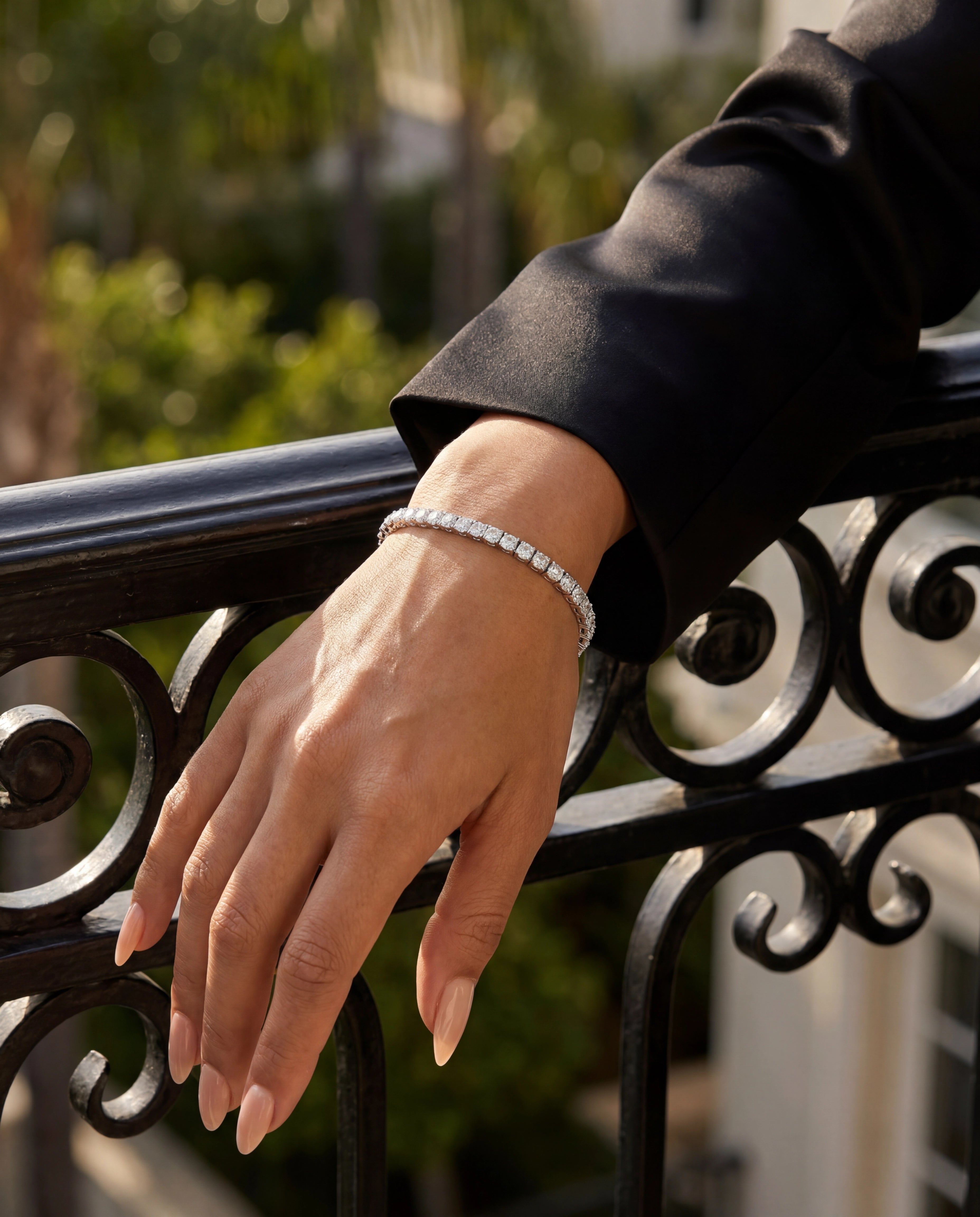 8,40 Karat F Renk Su Yolu Pırlanta Bileklik, F Renk SI - Venta Jewelry
