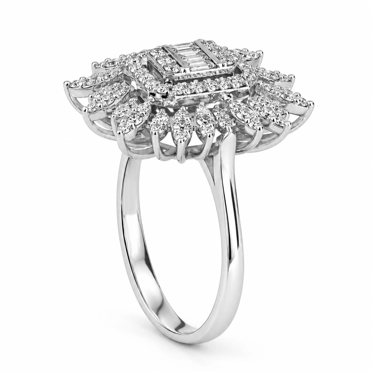 0.30 Carat Half-Circle Diamond Ring "Veca"
