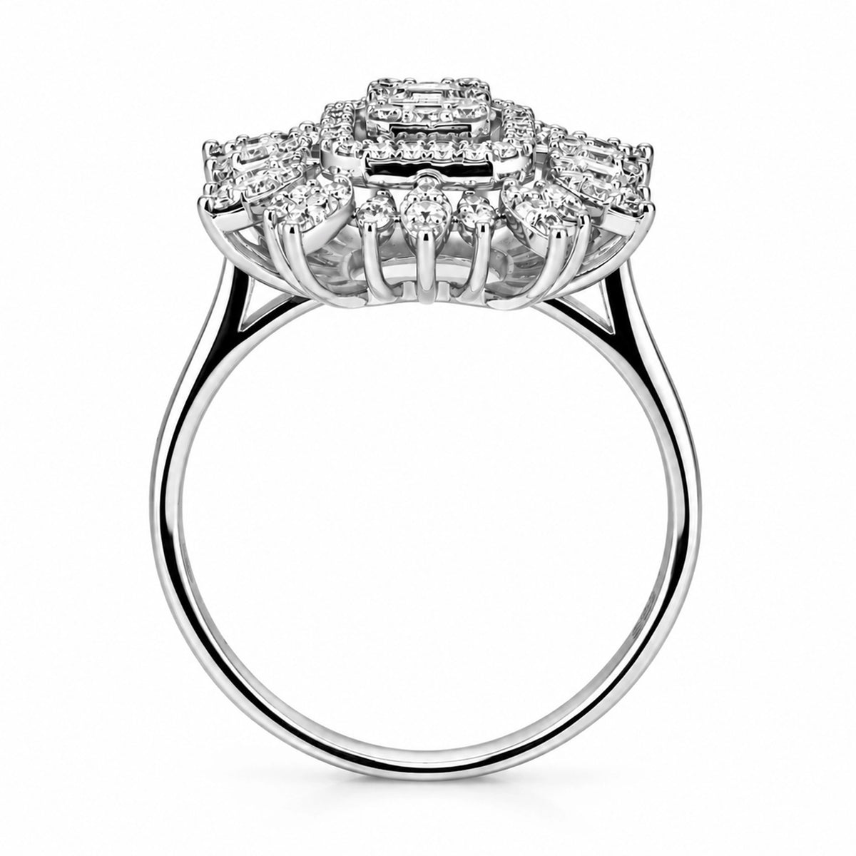0.30 Carat Half-Circle Diamond Ring "Veca"
