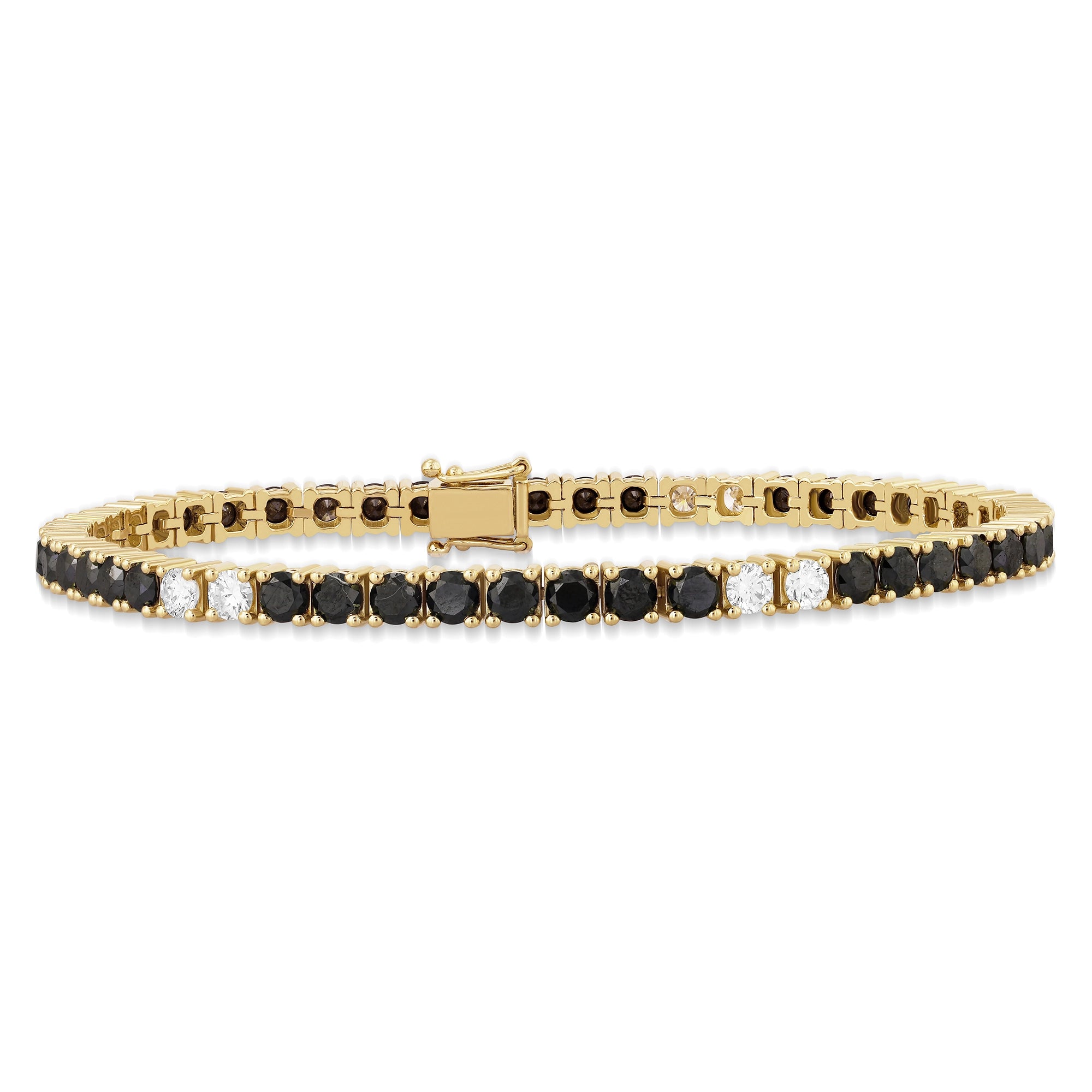 10,86 Karat Renkli Taşlı Suyulu Pırlanta Bileklik, F Renk SI - Venta Jewelry