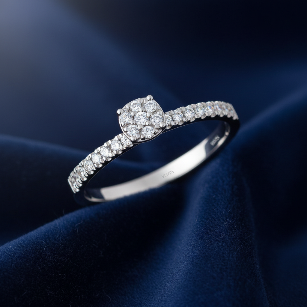 0,18 Karat Coronet Pırlanta Yüzük