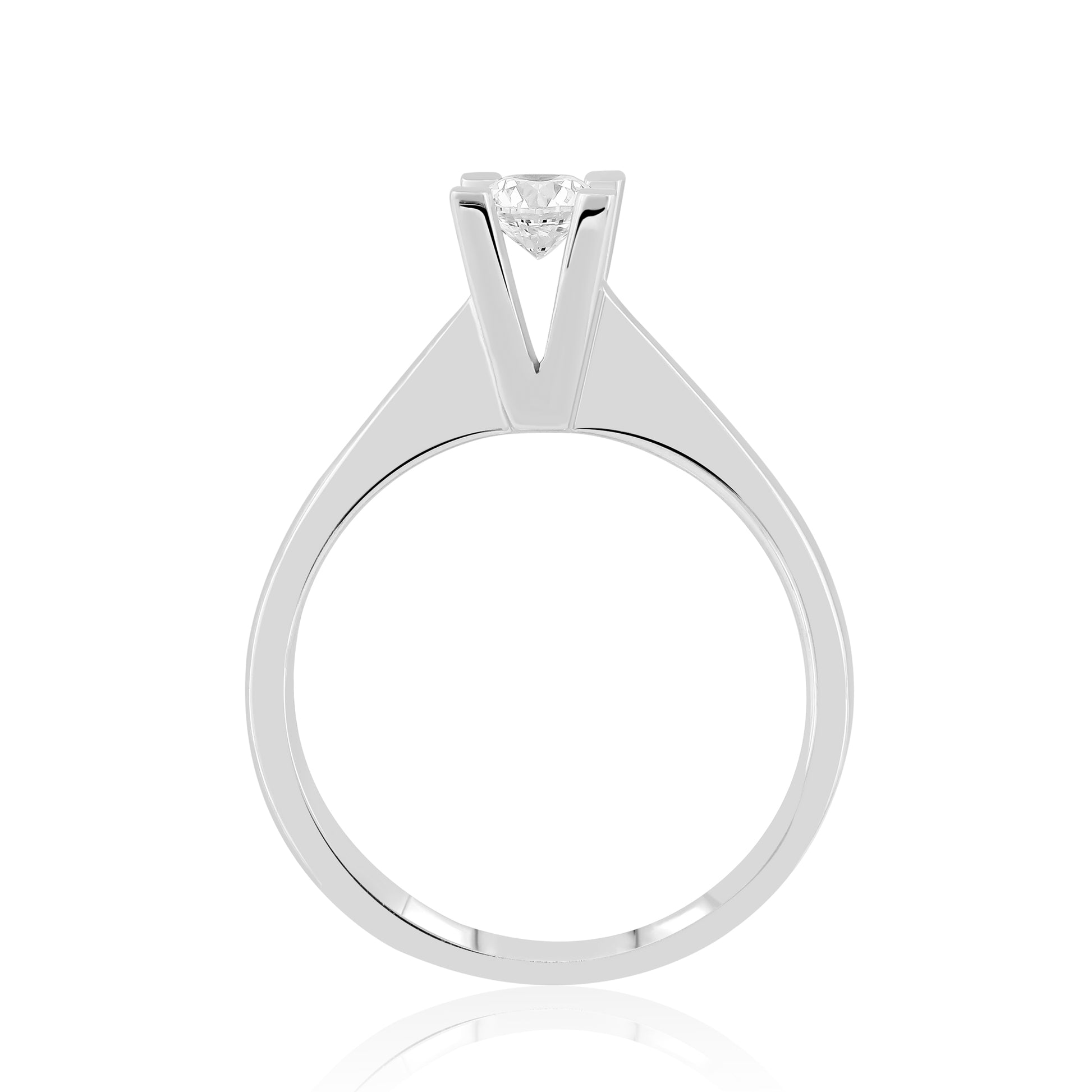 HRD Sertifikalı 0,30 Karat Tektaş Pırlanta Yüzük "Liya"