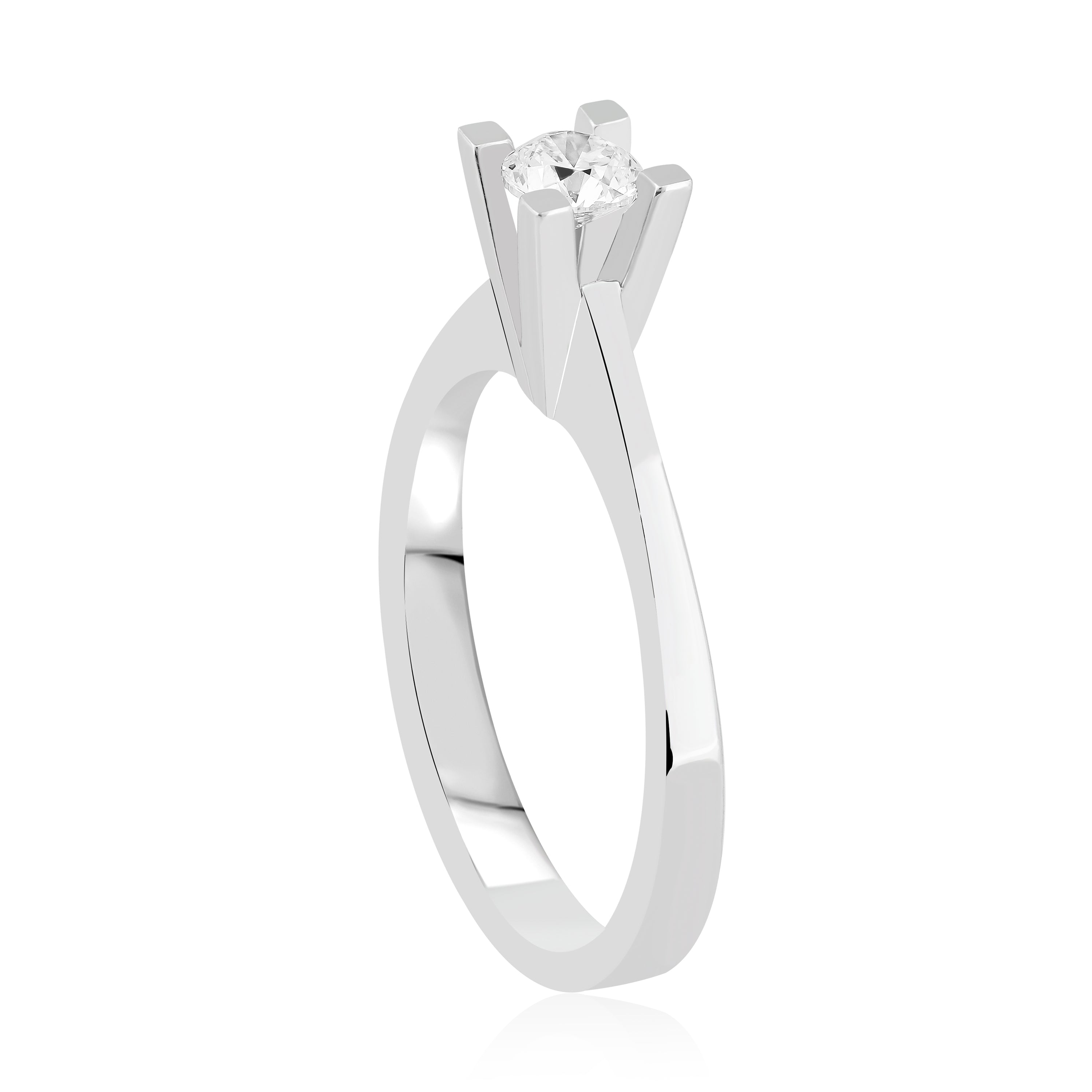 HRD Sertifikalı 0,30 Karat Tektaş Pırlanta Yüzük "Liya"