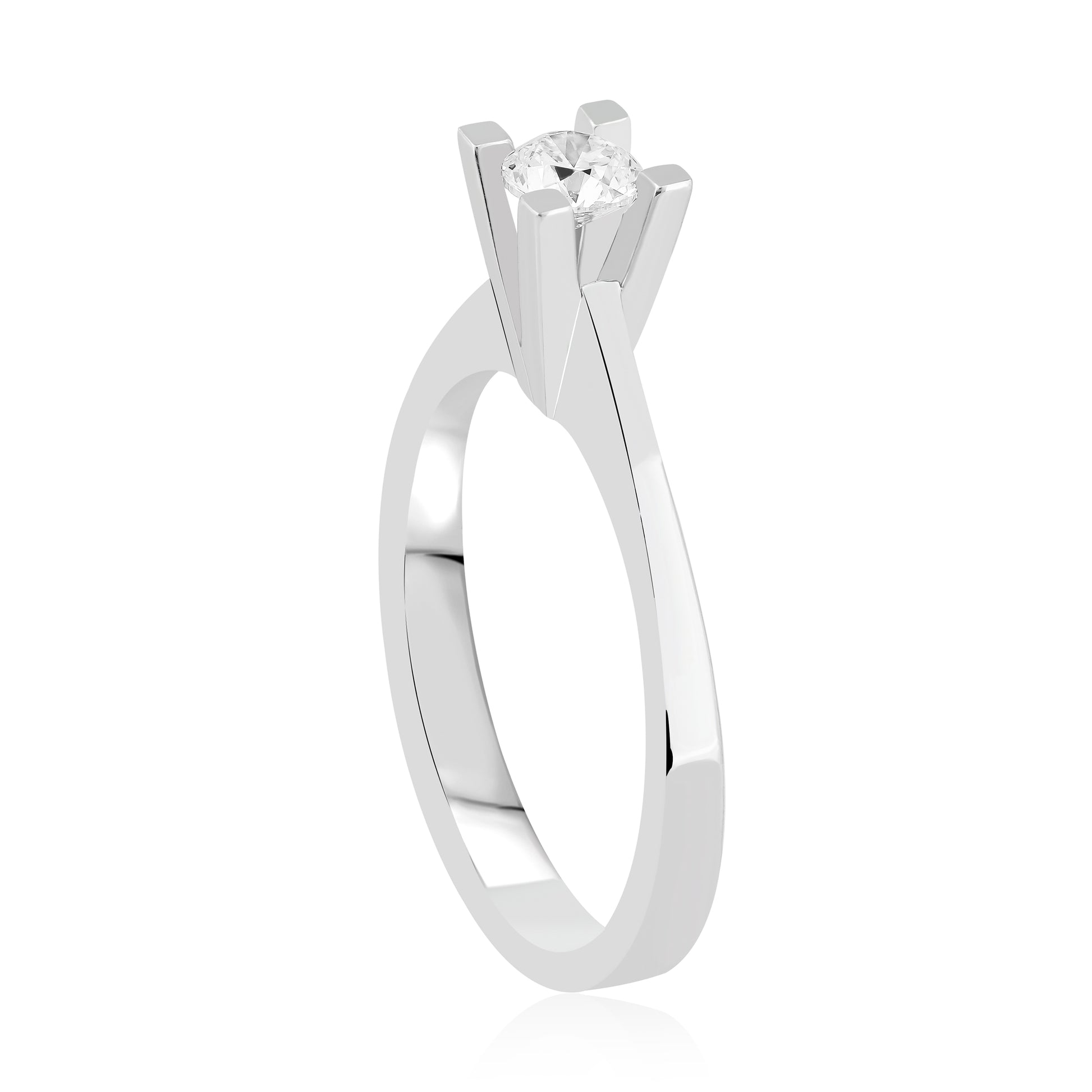 HRD Sertifikalı 0,30 Karat Tektaş Pırlanta Yüzük