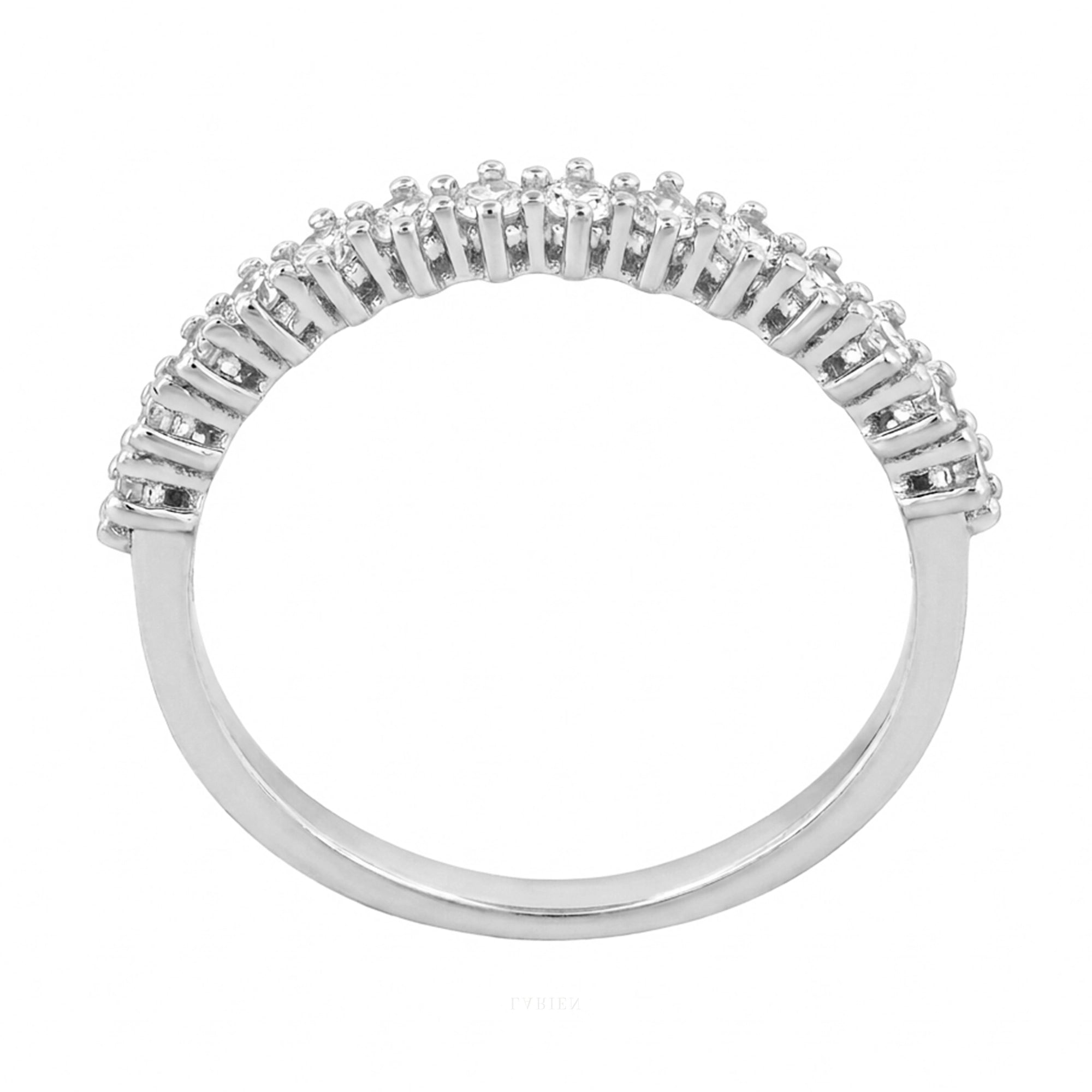 0,40 Karat Yarımtur Pırlanta Yüzük, F Renk SI - Venta Jewelry