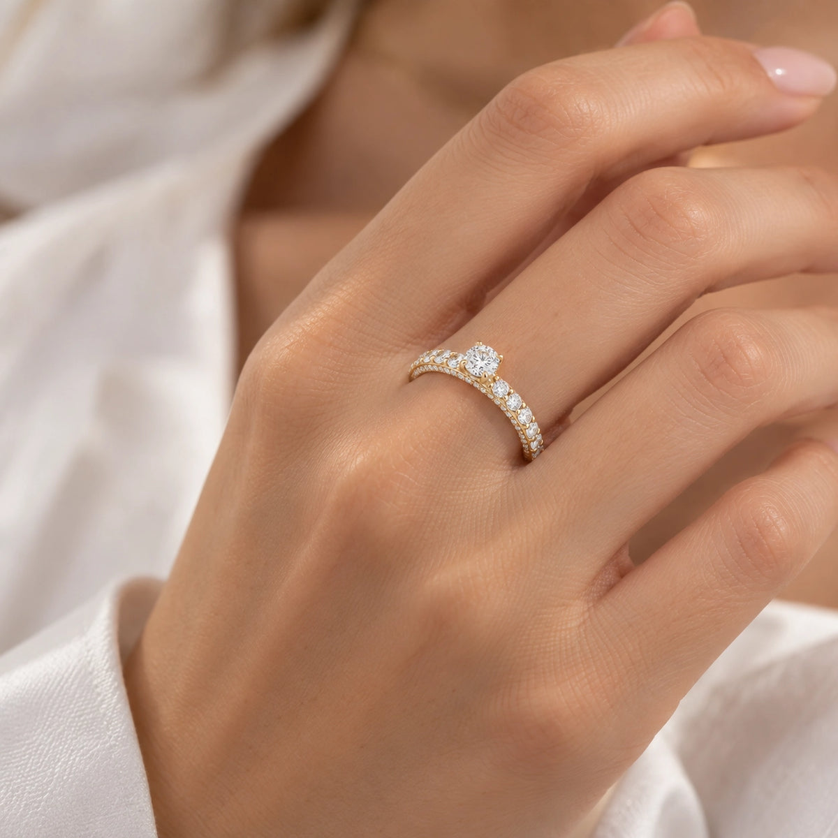 HRD Certified 0.85 Carat Oval Solitaire Diamond Ring
