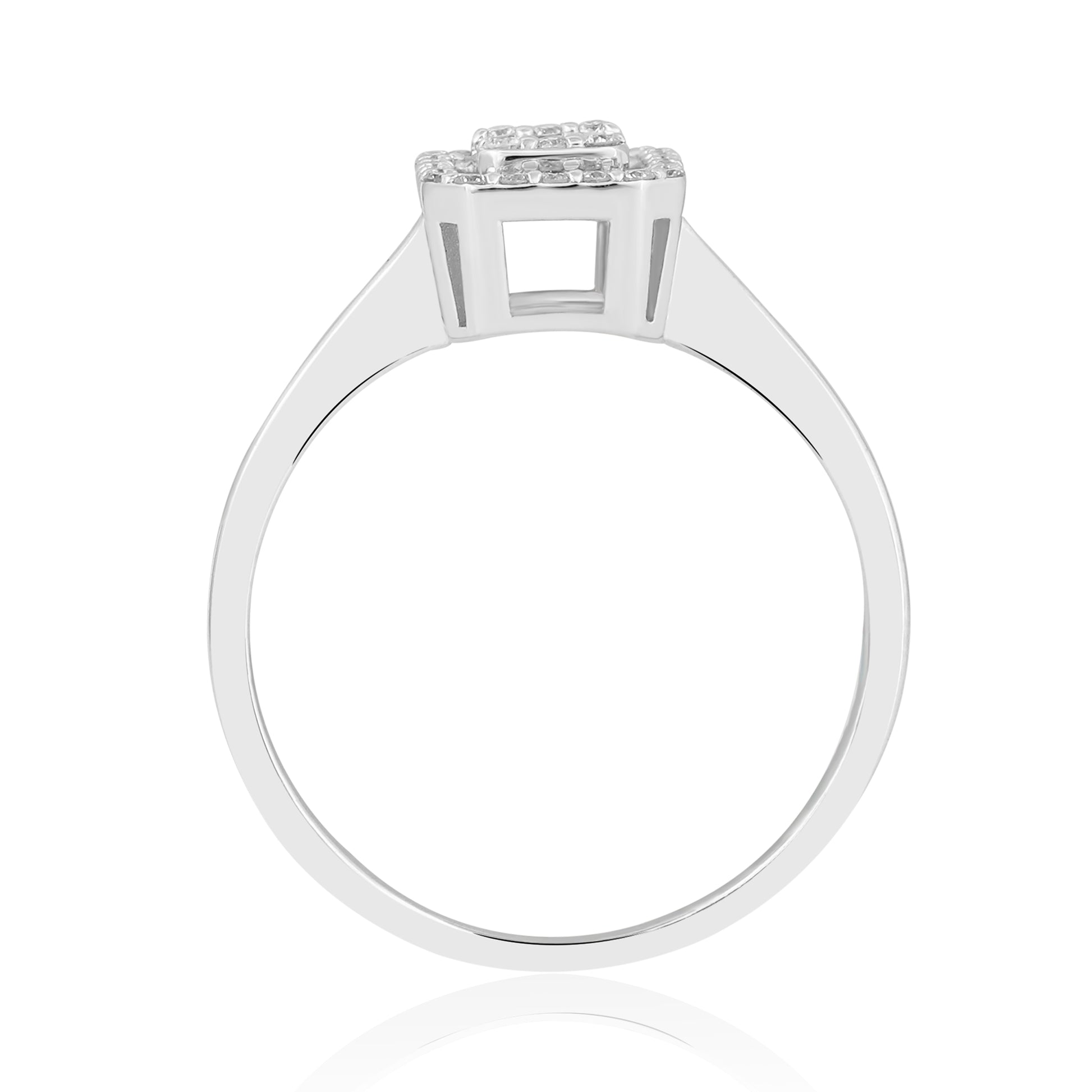 0,20 Karat Baget Pırlanta Yüzük "İlma"