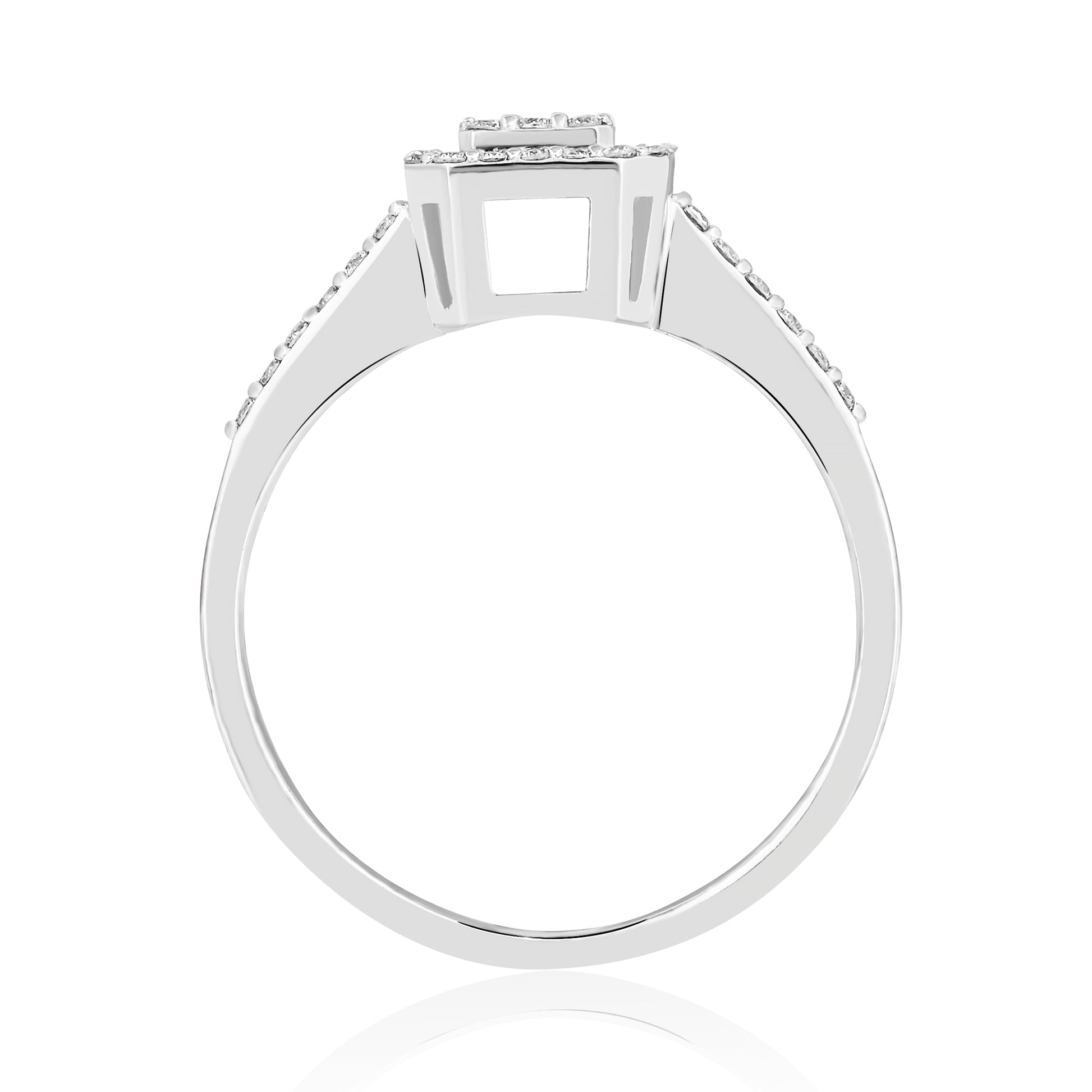 0,30 Karat Baget Pırlantalı Yüzük "Efza"