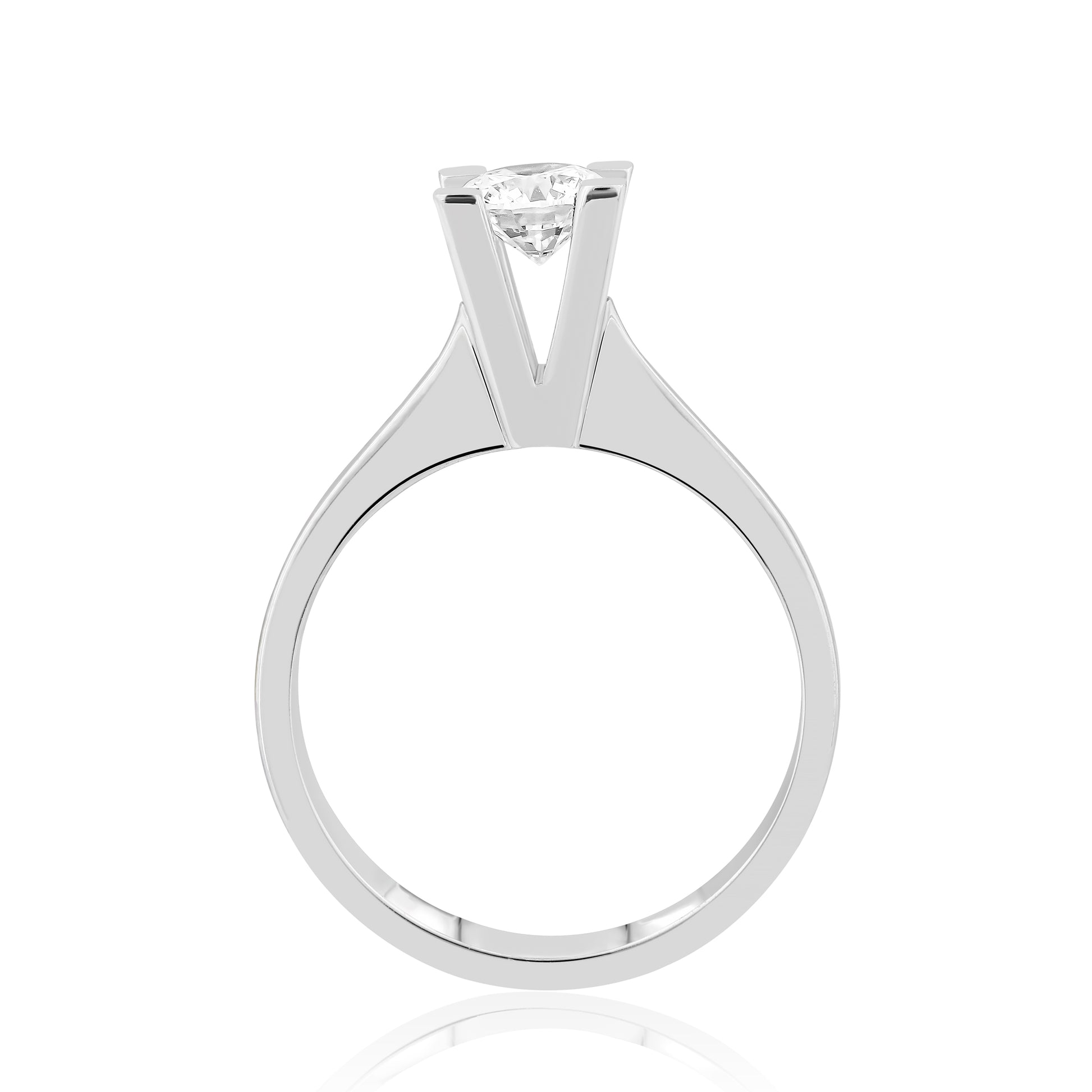 HRD Sertifikalı 0,60 Karat Tektaş Pırlanta Yüzük "Liya"