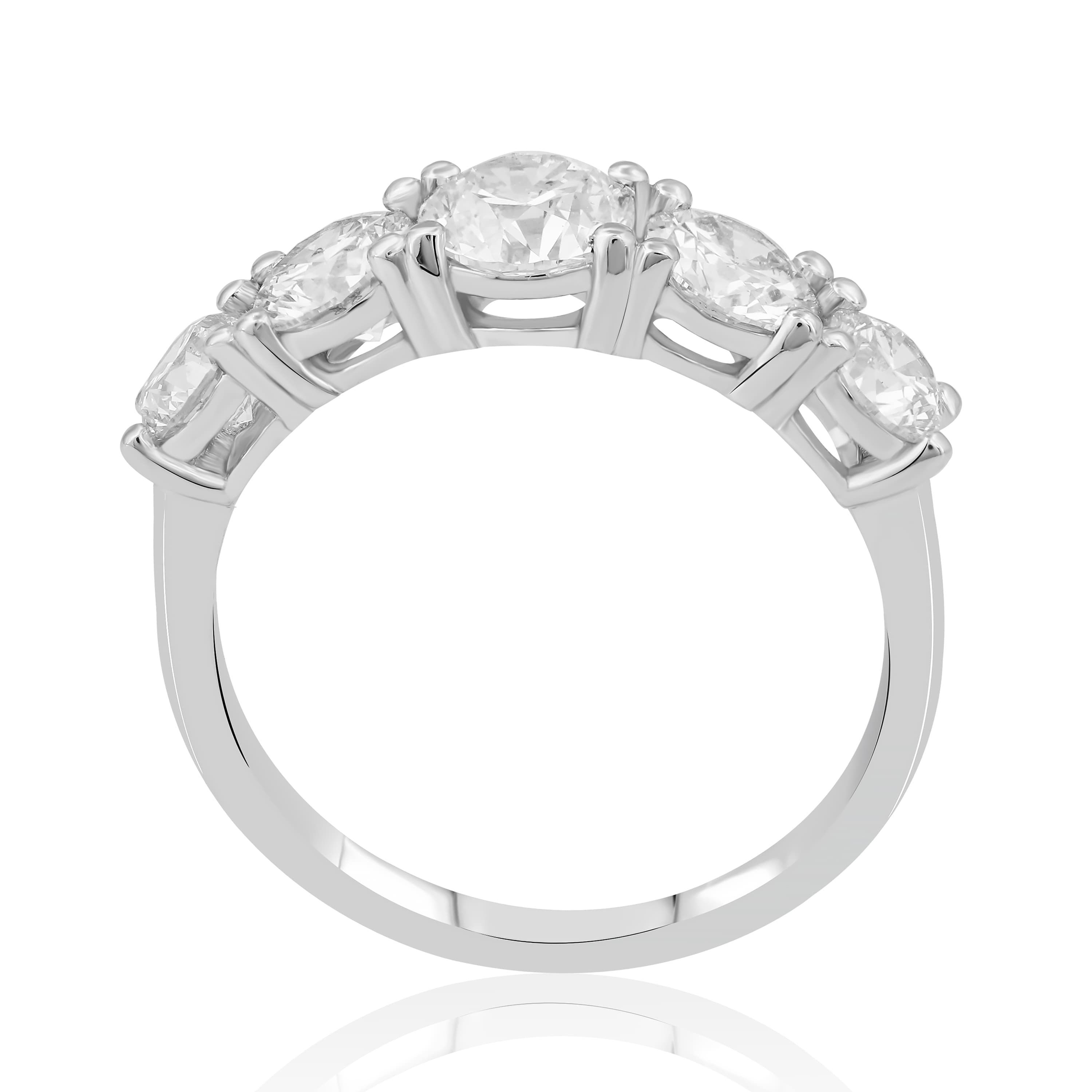 HRD Sertifikalı 1,50 Karat Beştaş Pırlanta Yüzük - Venta Jewelry