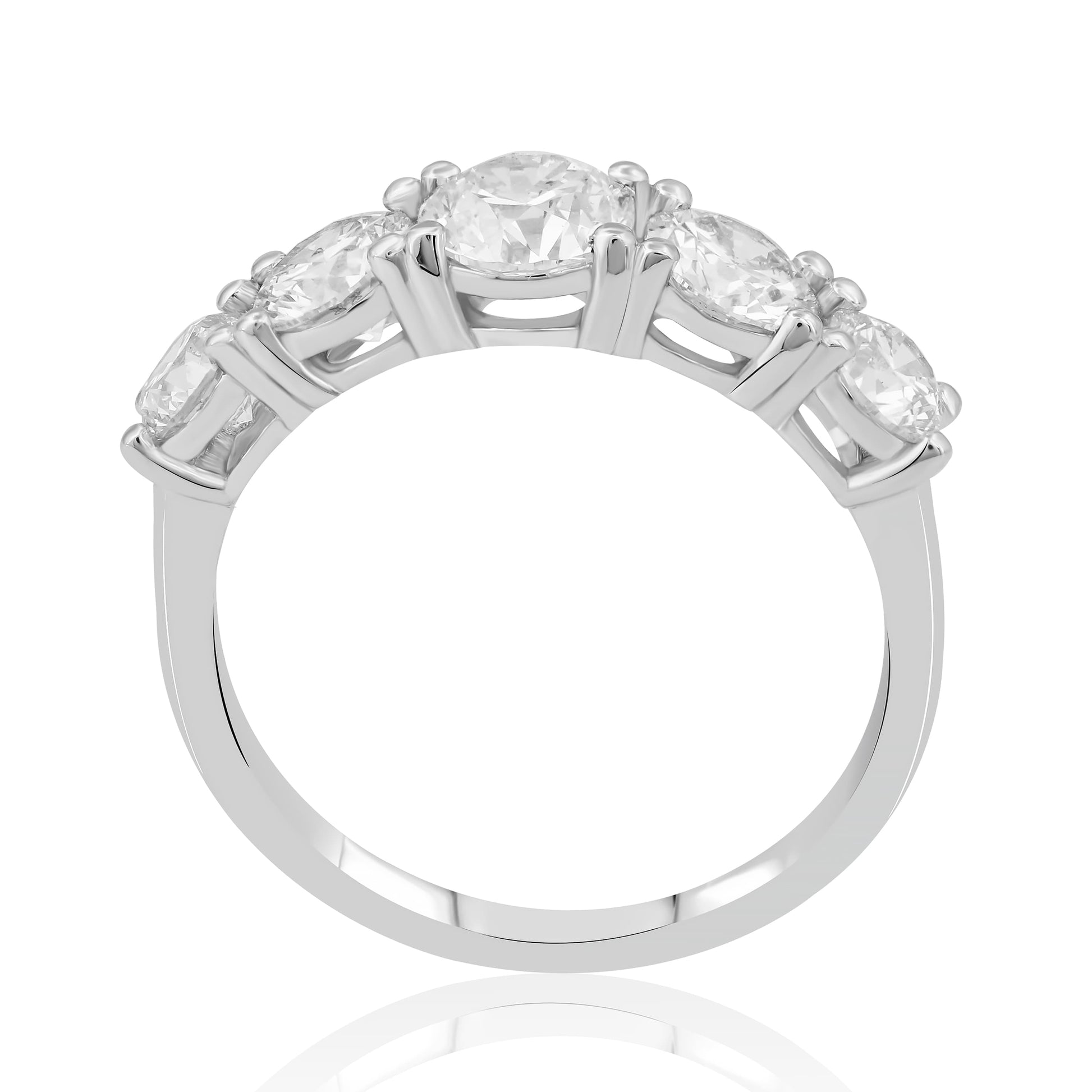 HRD Sertifikalı 1,50 Karat Beştaş Pırlanta Yüzük - Venta Jewelry