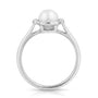 0,12 Karat İncili Pırlantalı Yüzük - Venta Jewelry