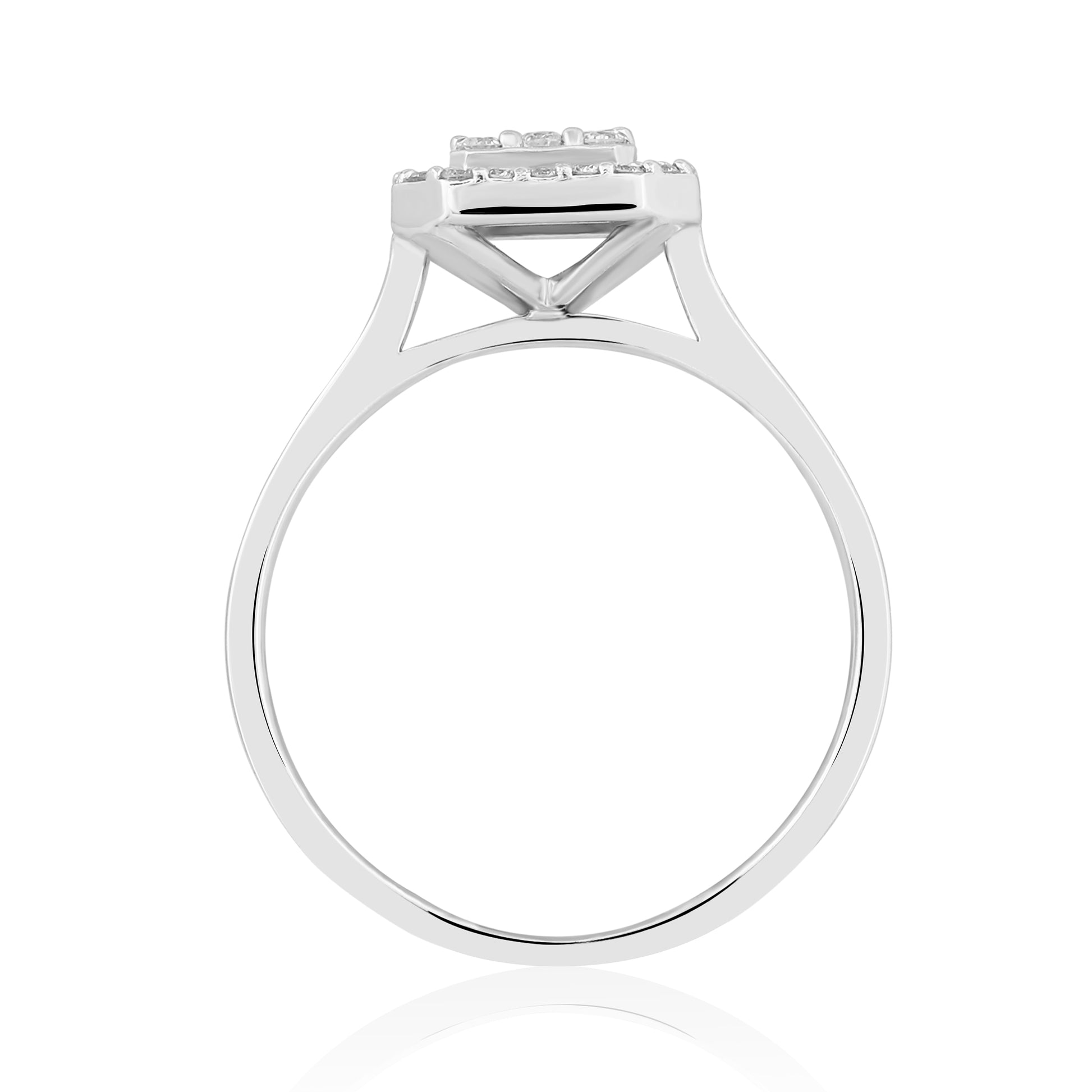 0,53 Karat Baget Pırlanta Yüzük "Mahru"