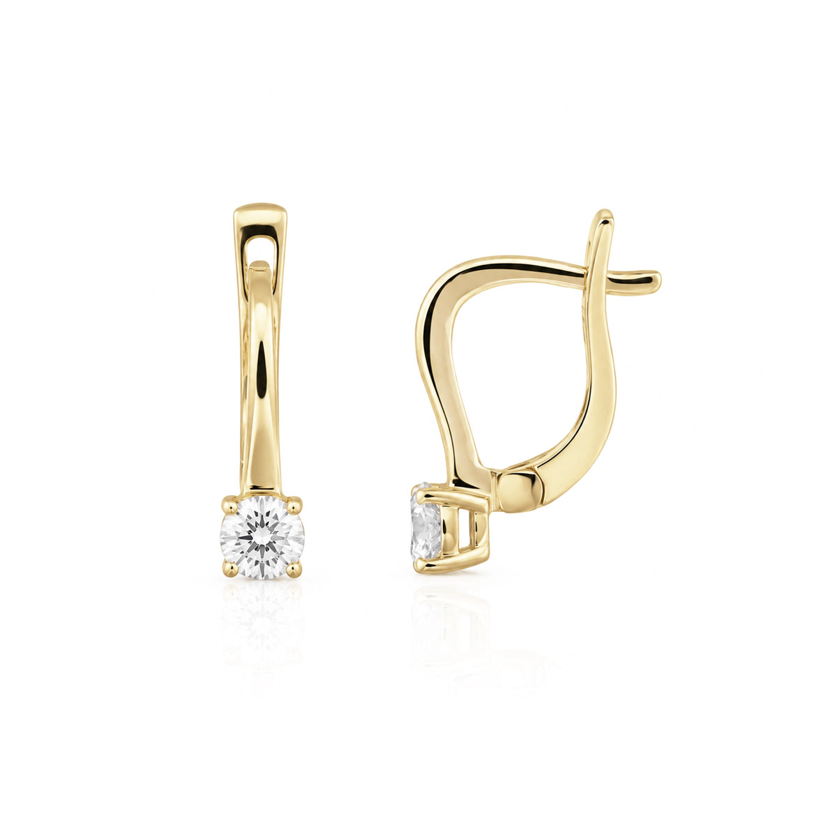 0.30 Carat Solitaire Diamond Earrings
