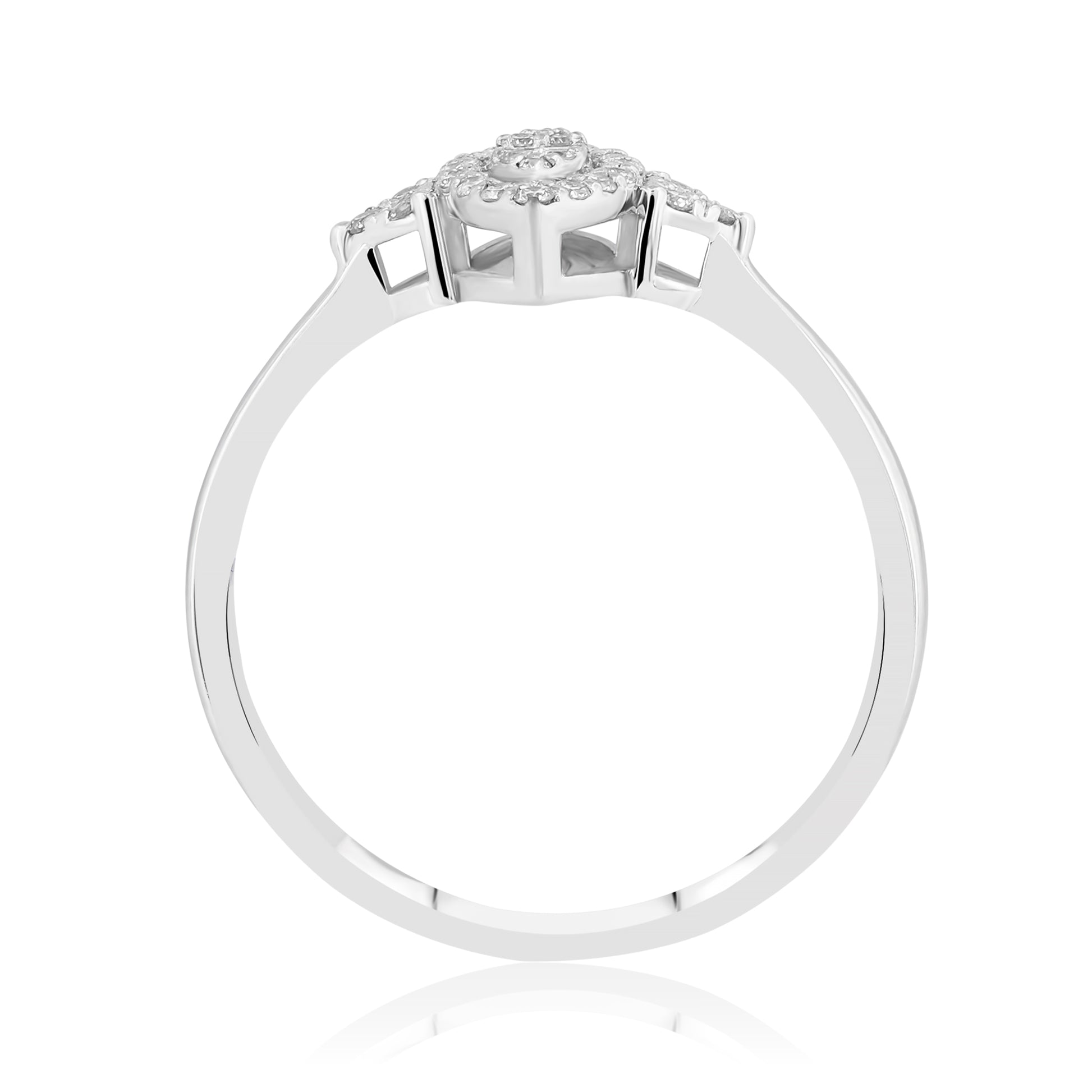 0,21 Tasarım Baget Pırlanta Yüzük