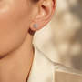 0,27 Karat Baget Pırlanta Küpe - Venta Jewelry